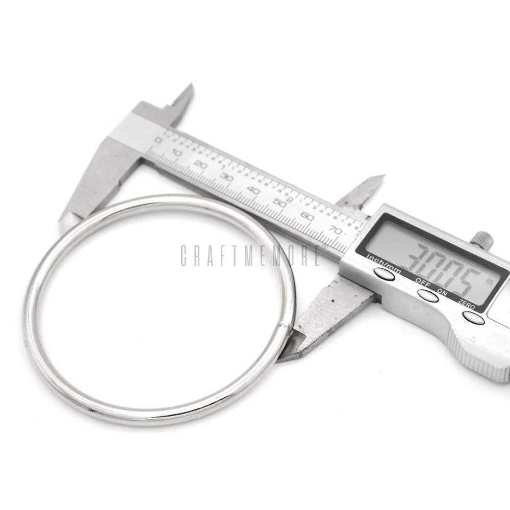 CRAFTMEMORE O-Ring Findings Metal Non-Welded O Rings for Belts Bags Landyard DIY Leather Hand Craft - Inhomebuy