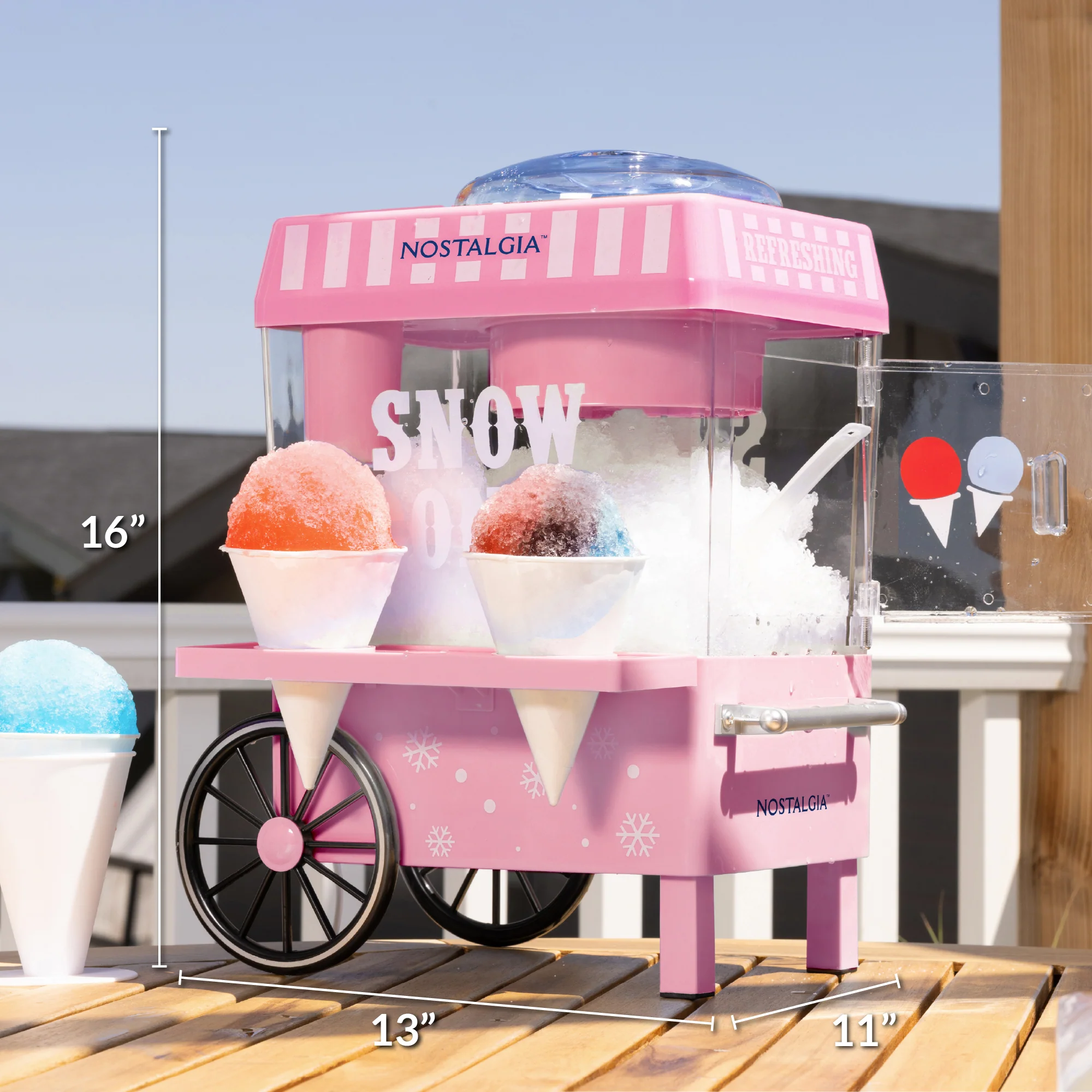 Vintage Snow Cone Maker, Pink - Inhomebuy