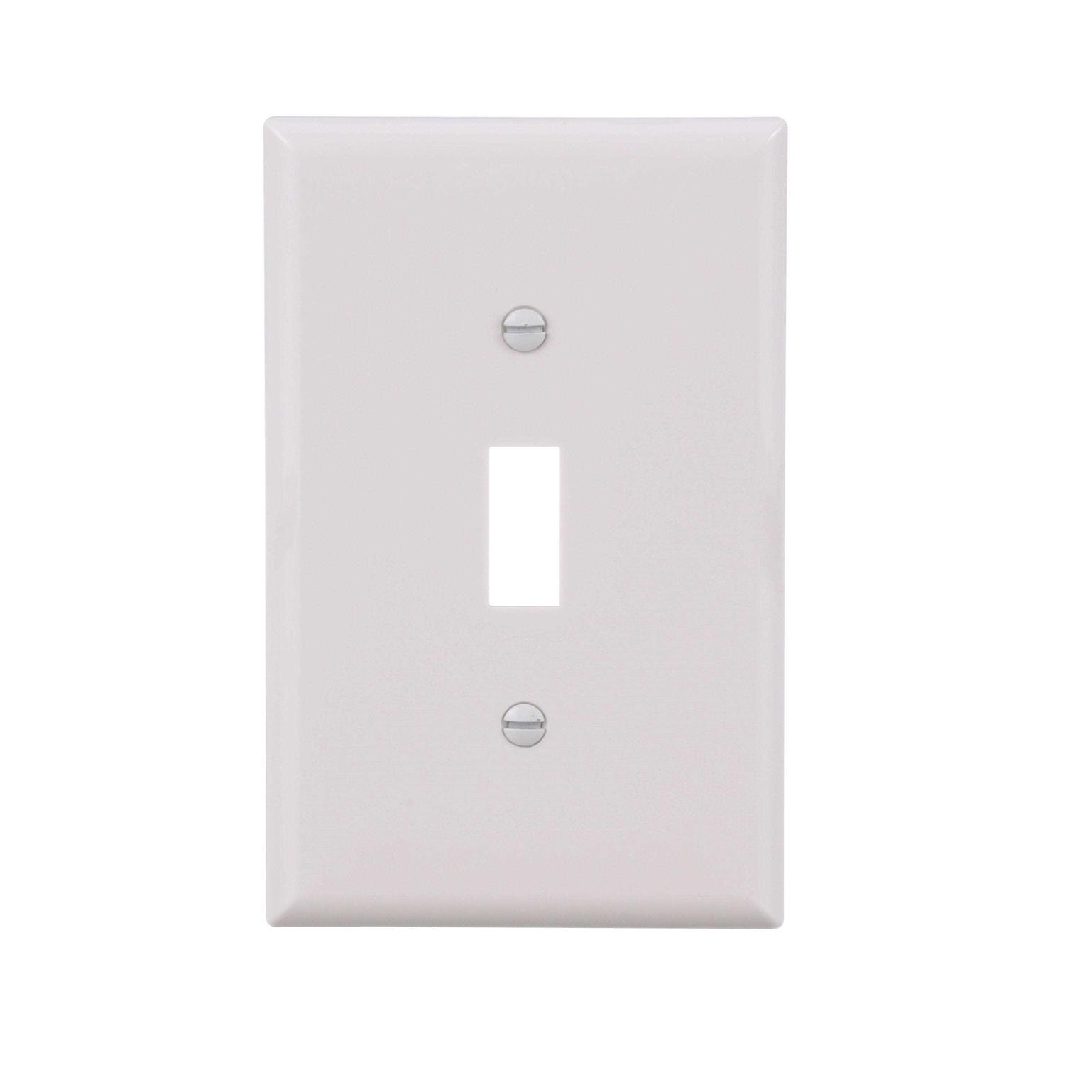 Eaton 1-Gang Midsize Screwless Decorator Wall Plate - Inhomebuy