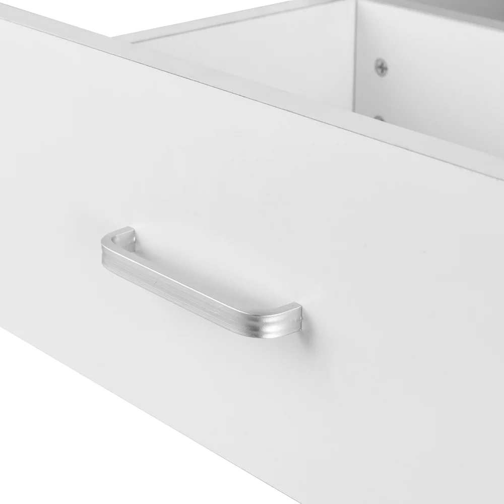 Zimtown Set of 2 Nightstand End Beside Table 1 Drawer Storage Organizer Room Furniture,Black - Inhomebuy