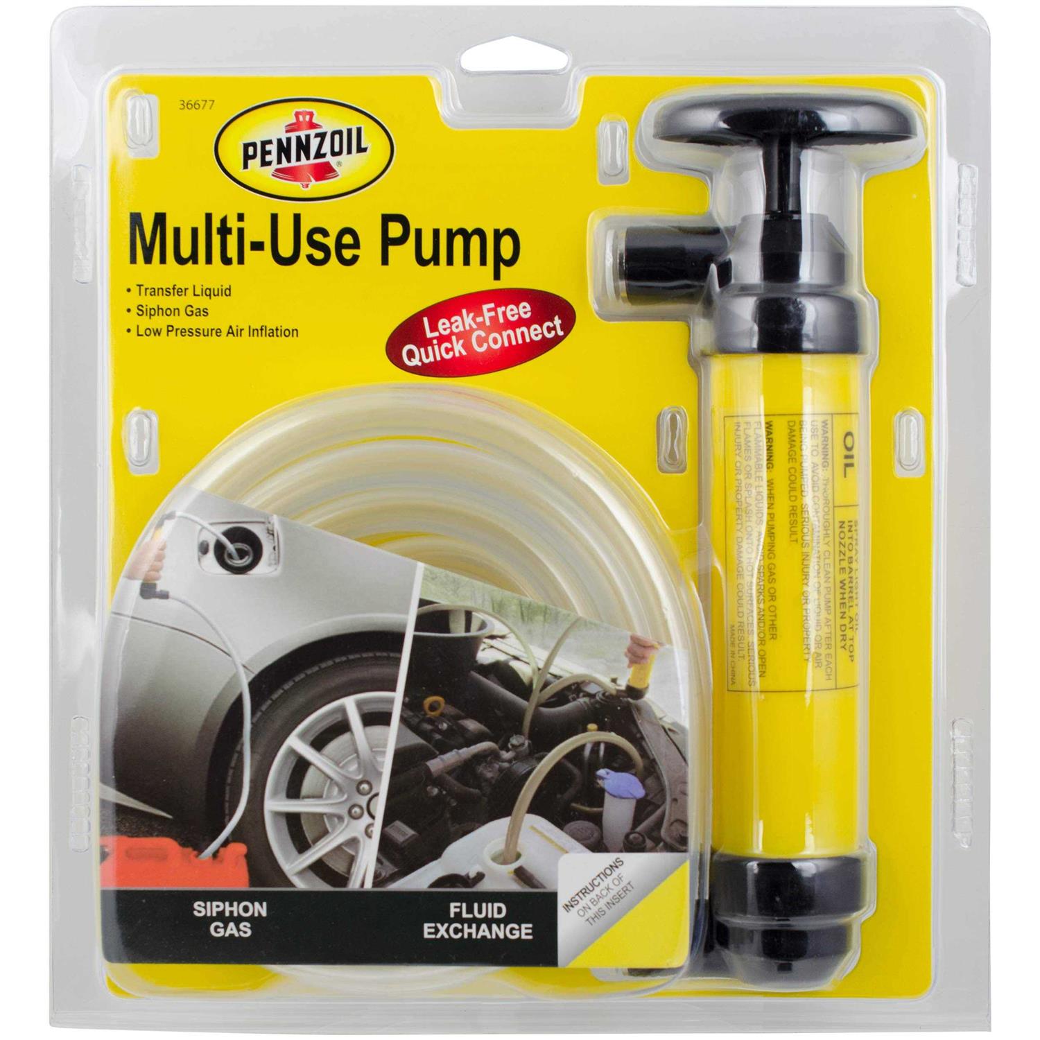 Pennzoil Hand Operated Plastic 72 in. Siphon Pump 36688 - Inhomebuy