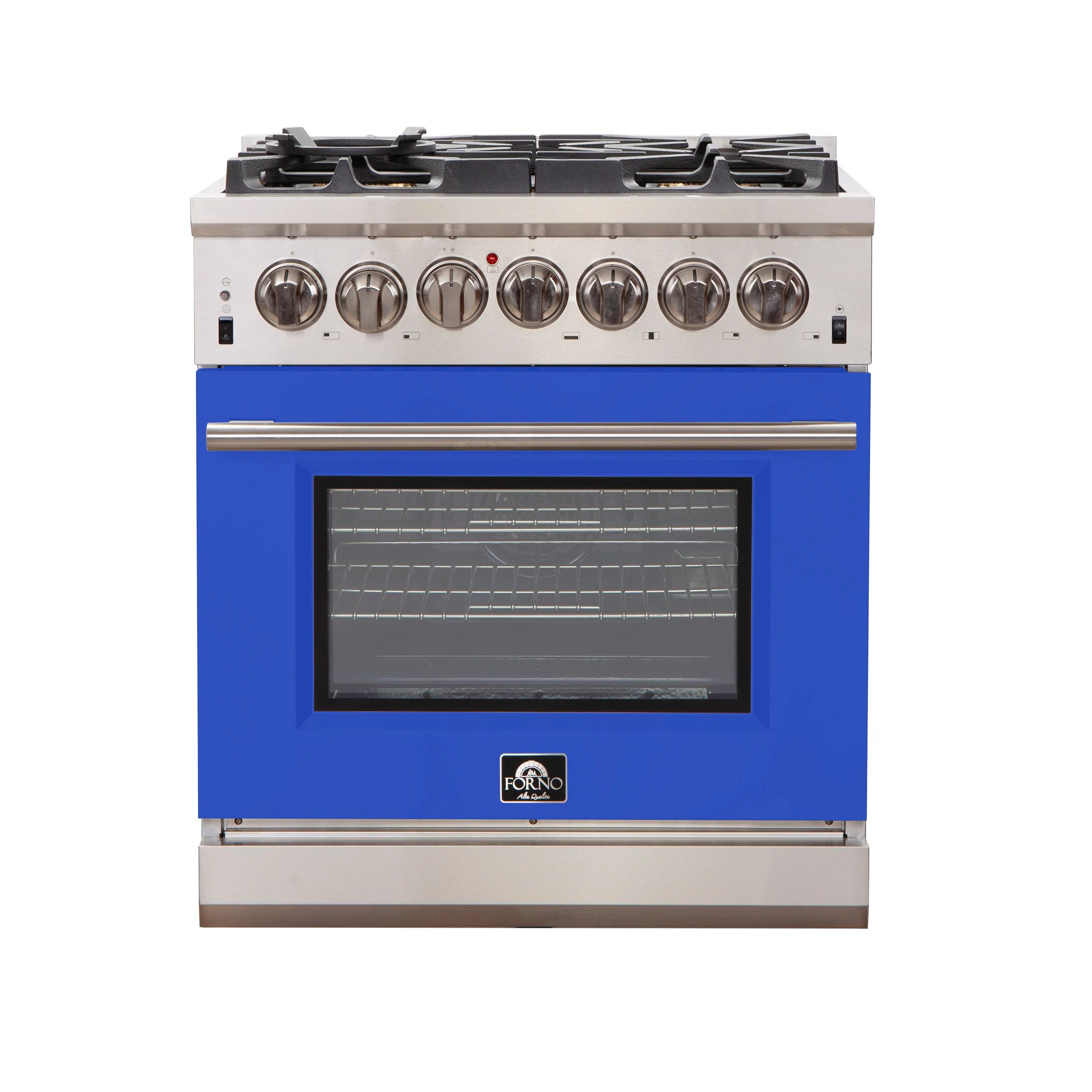 Forno 30 Inch Professional Freestanding Gas Range in Blue, FFSGS6260-30BLU - Inhomebuy