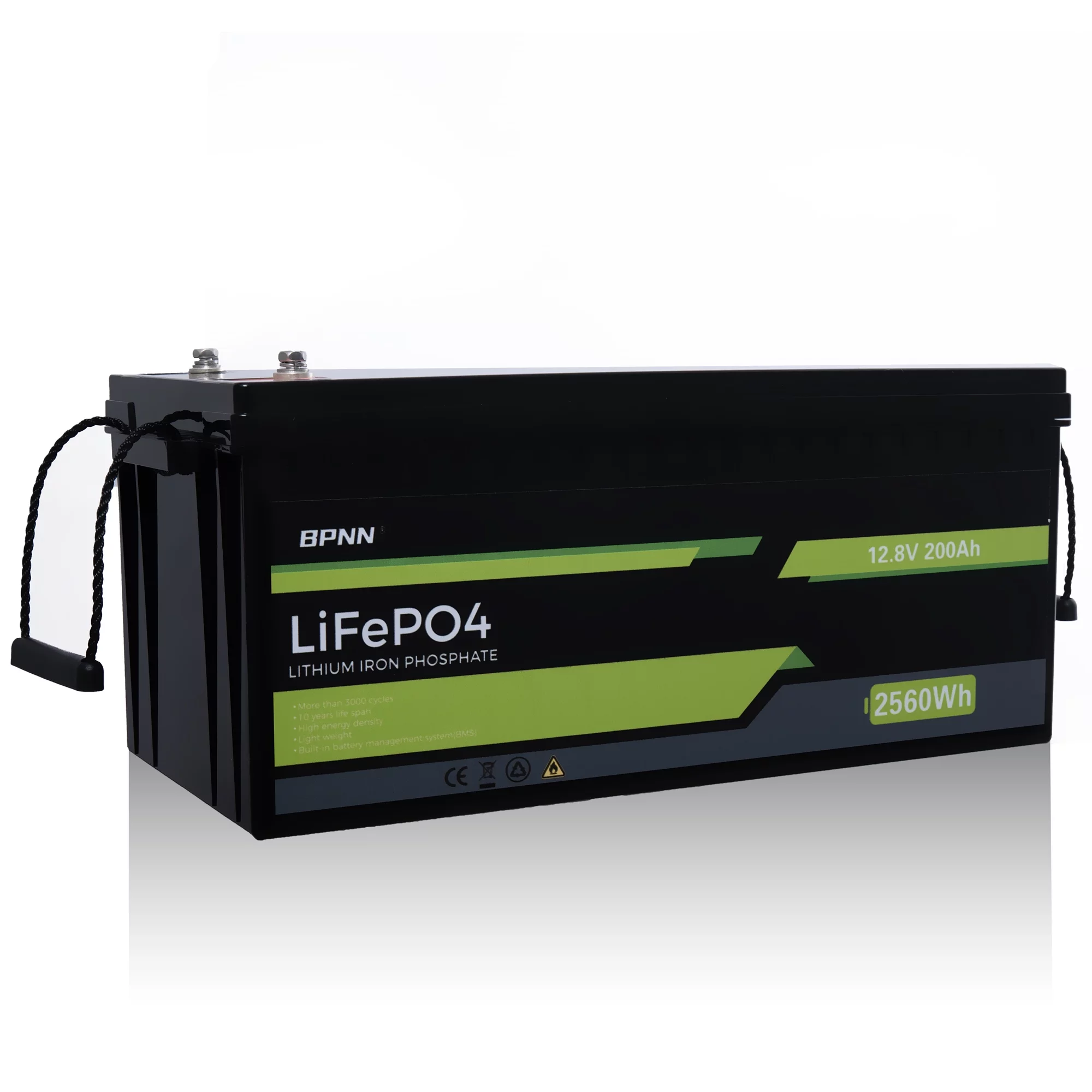 BPNN 12V 100Ah LiFePO4 Battery Long Cycles 12V Lithium Battery for RV Home Backup - Inhomebuy