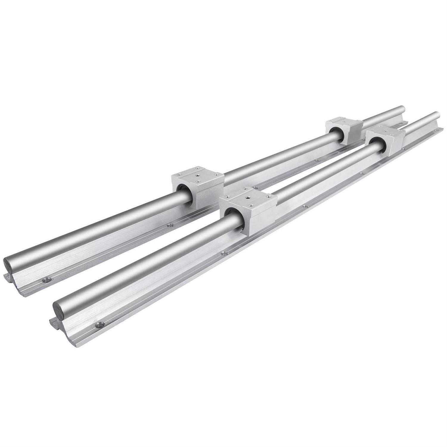VEVOR Linear Rail Set, SBR20 2 PCS SBR20 4 PCS SBR20UU Slide Blocks, Linear - Inhomebuy