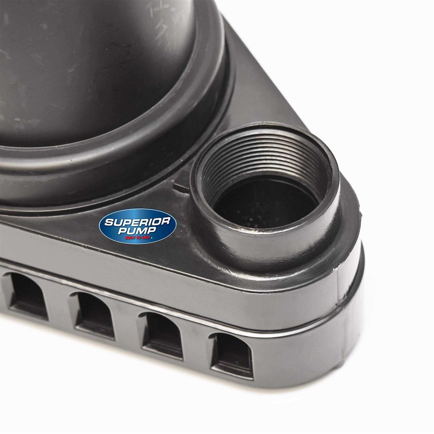 Superior Pump 1/2 HP Stainless / Cast Iron Pedestal Sump Pump 92551 - Inhomebuy