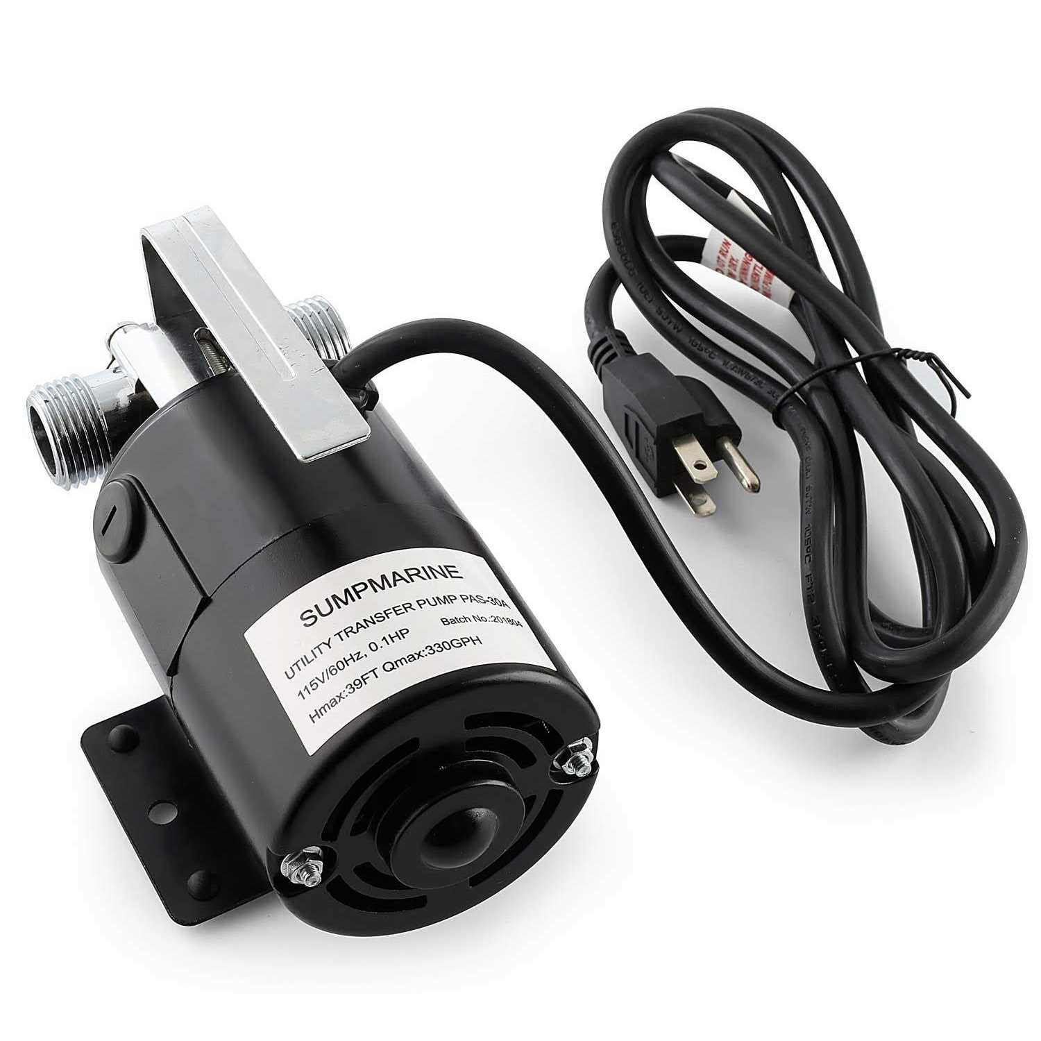 Sump Pump, 1HP 3500GPH Electric Water Removal Pump with Build-in Float Switch and 16Ft Power Cord for Swimming Pool, Garden Pond and Flood Drain - Inhomebuy