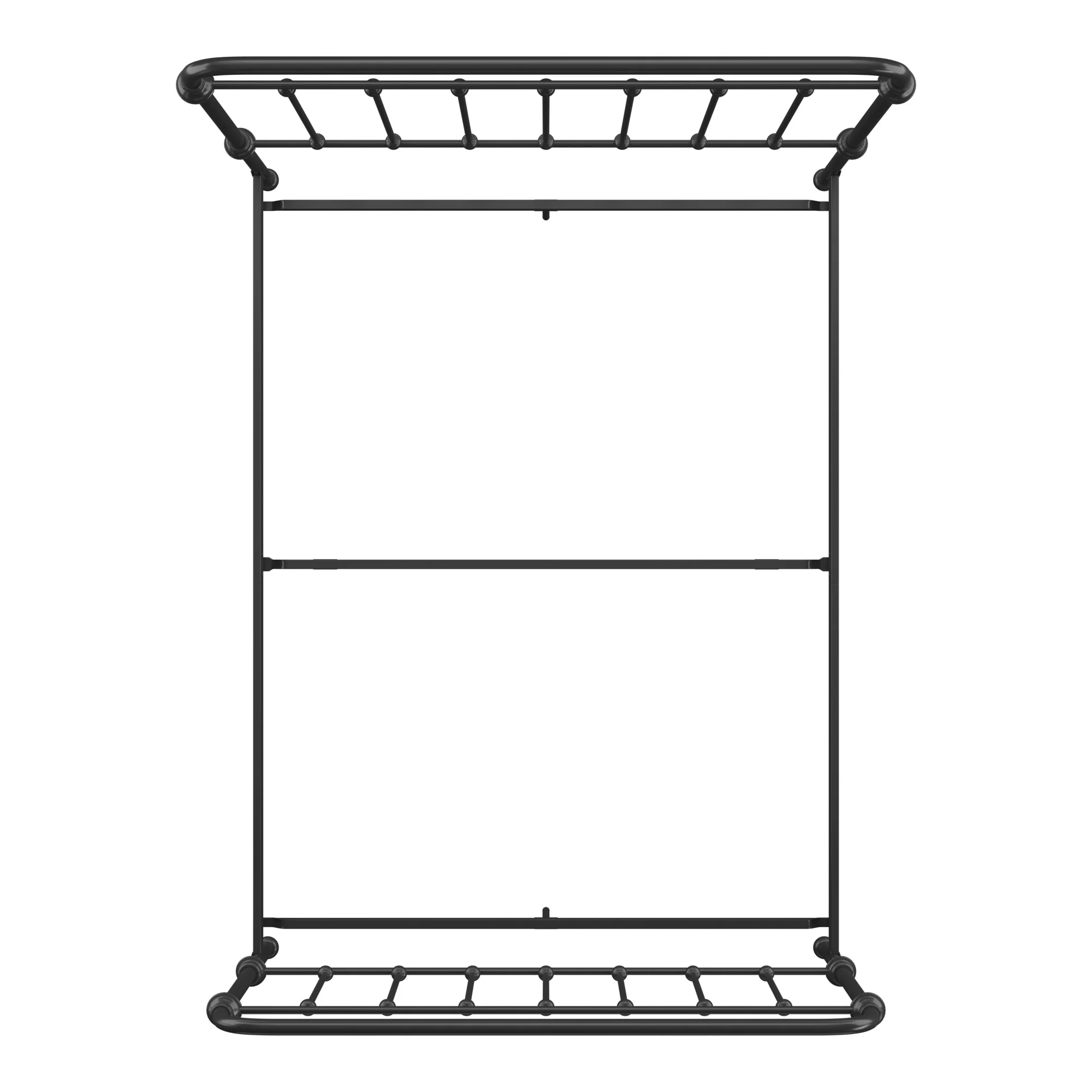 Weston Home Nottingham Metal Twin Bed, Blue Steel - Inhomebuy