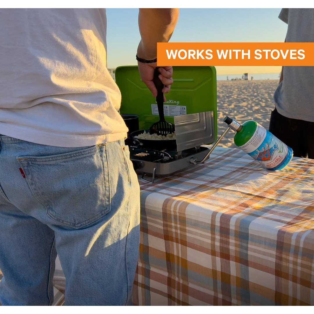 Flame King 1 lb. Refillable Propane Cylinder - Inhomebuy