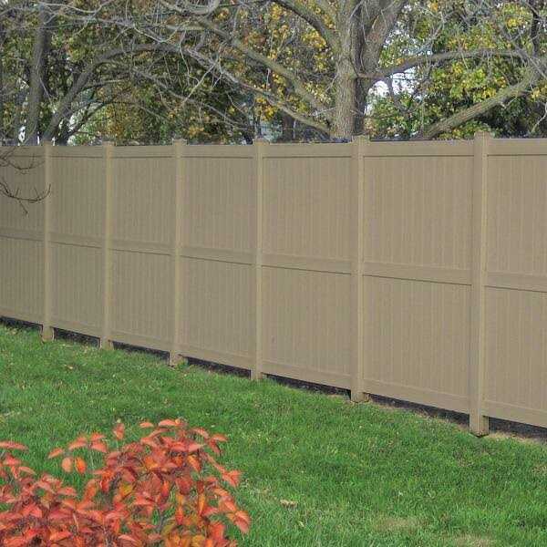Weatherables Augusta 6 ft. H x 8 ft. W White Vinyl Privacy Fence Panel Kit - Inhomebuy