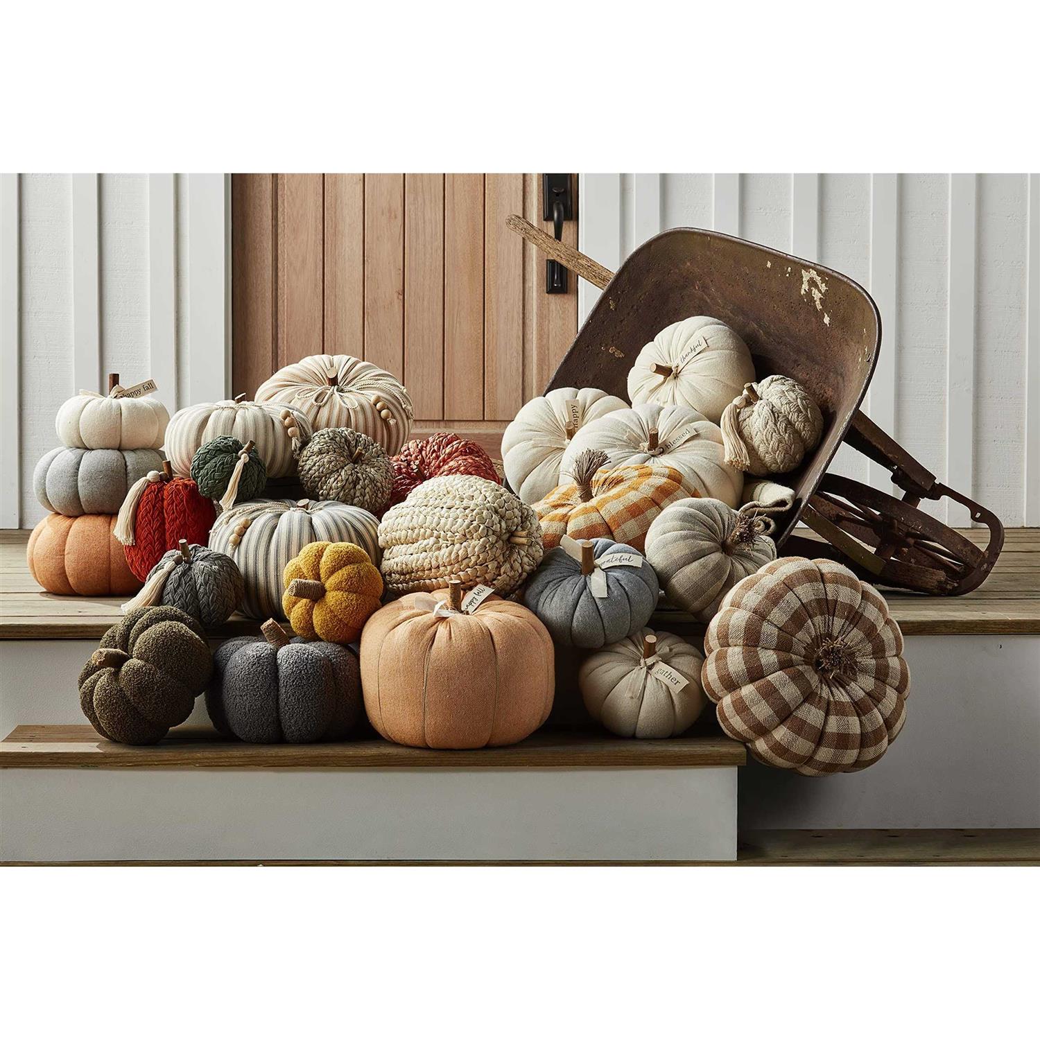 Mud Pie Braided Rope Pumpkin - Inhomebuy