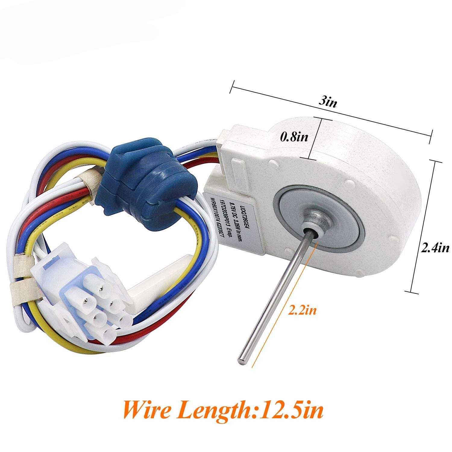 Wr Refrigerator Evaporator Fan Motor Replacement by BlueStars Fits Ge Hotpoint Fridges - Inhomebuy