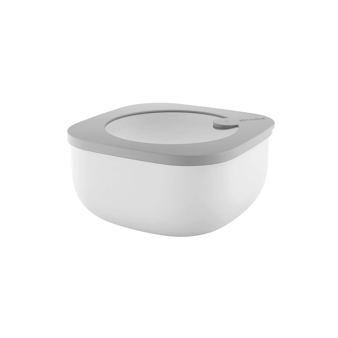 M STORE&MORE - Shallow airtight fridge/freezer/microwave containers 975cc Dark Grey - Inhomebuy