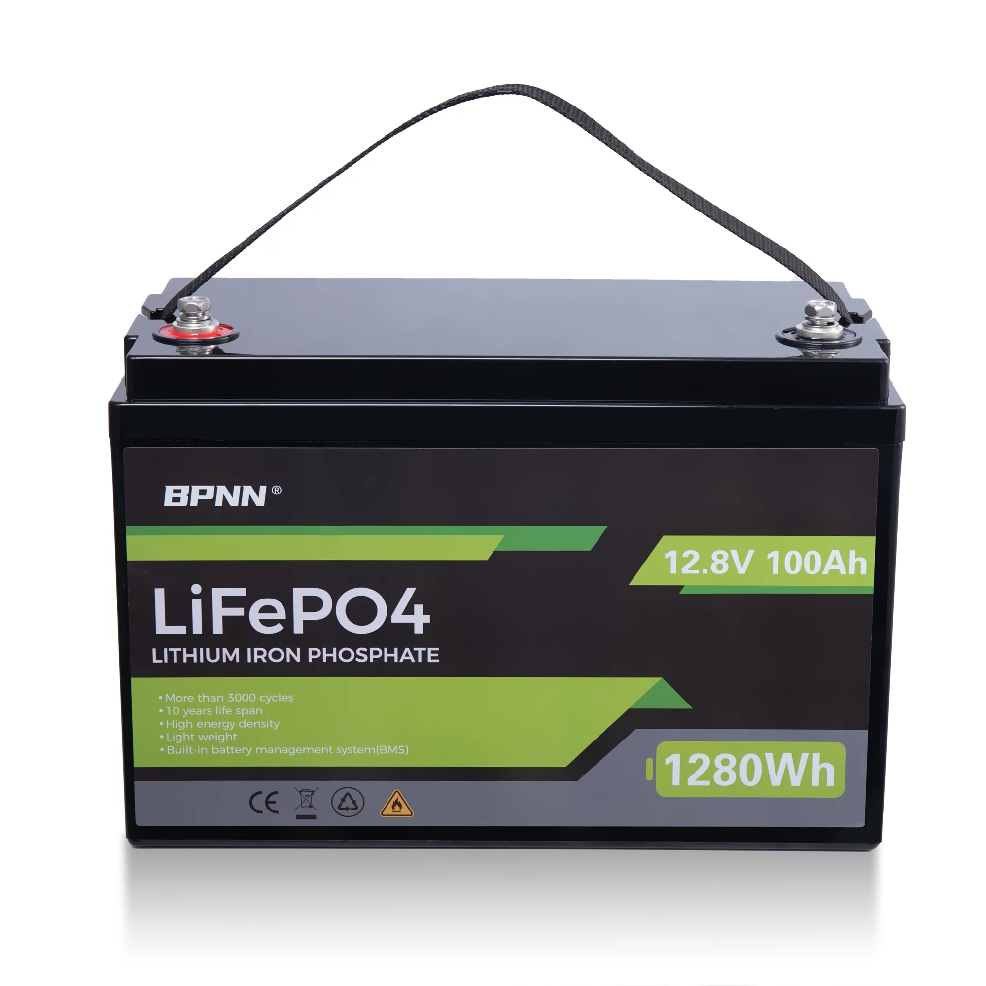 12V LiFePo4 Battery 50Ah Battery 4000+ Cycles 12V Lithium Battery for RV Camping Golf Cart - Inhomebuy