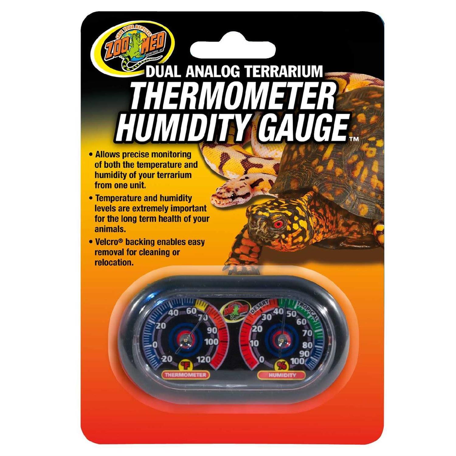 Zoo Med Digital Thermometer Humidity Gauge - Inhomebuy