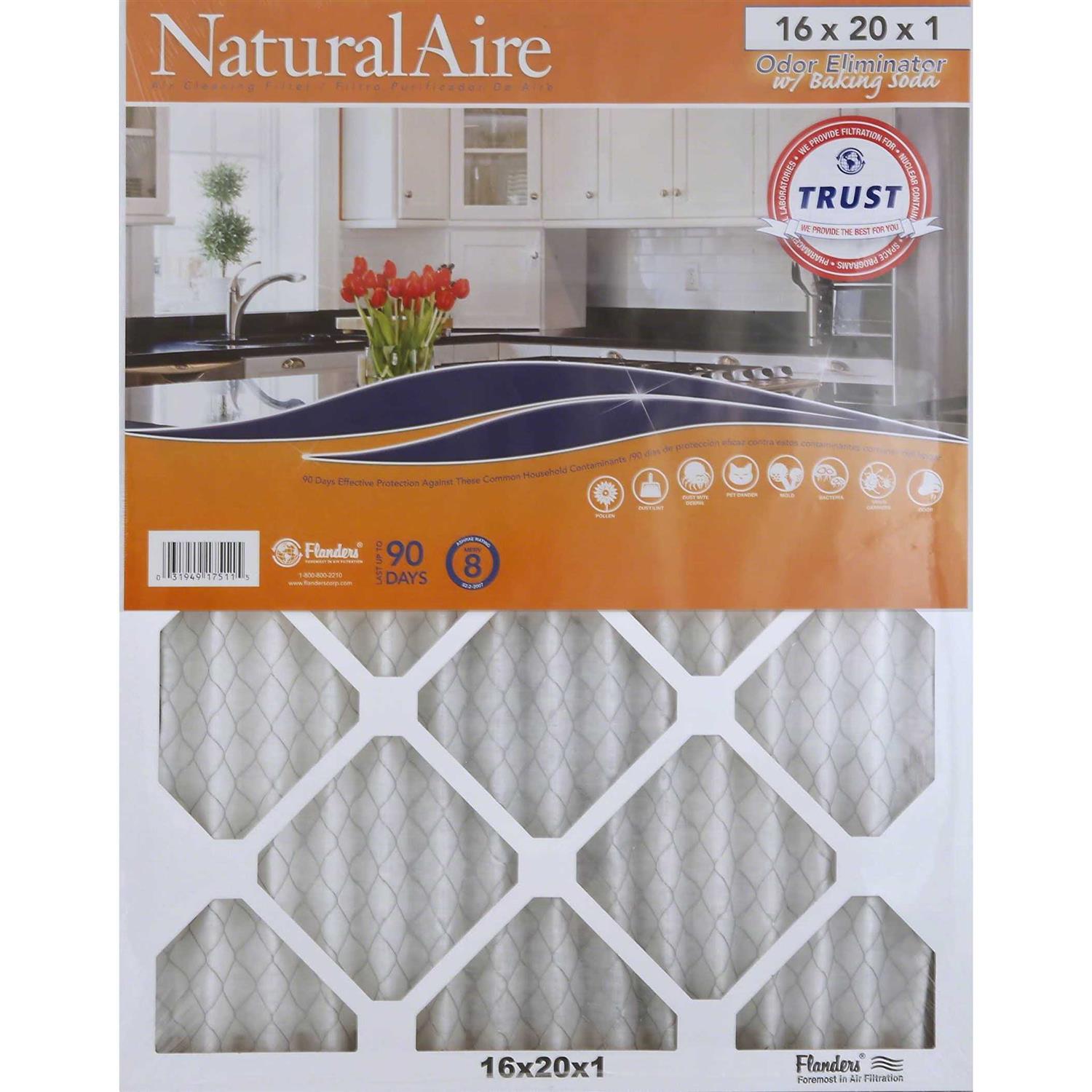 Naturalaire Air Cleaning Filter Odor Eliminator with Baking Soda - Inhomebuy