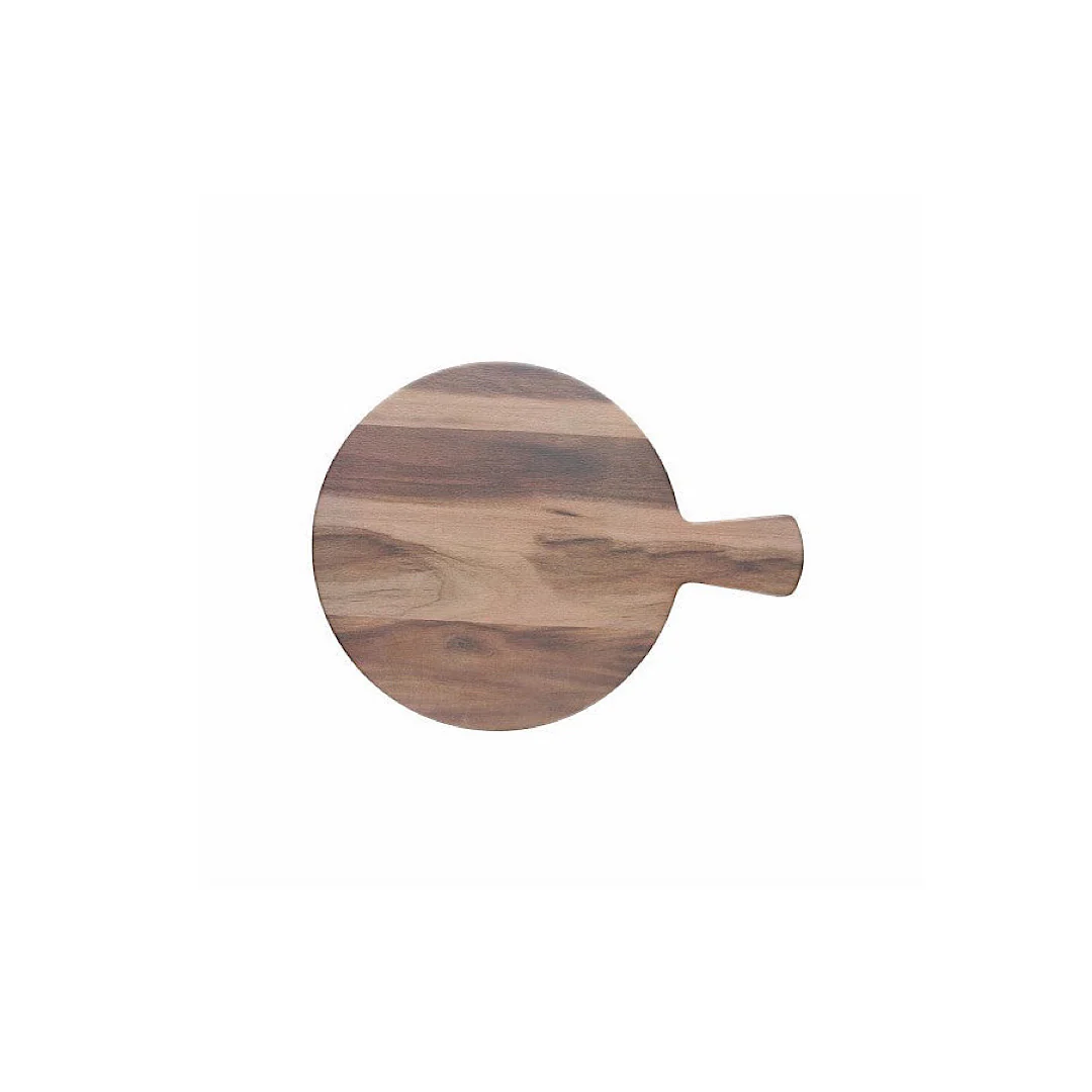 Round Cutting Board 23cm Show Plate Dark - Inhomebuy