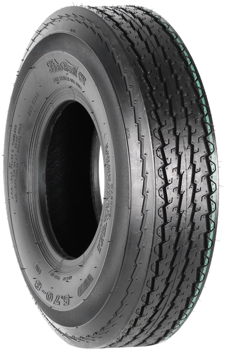 eCustomrim 2-Pack Trailer Tire 5.70-8 570-8 Load Range B 4 Ply Bias - Inhomebuy
