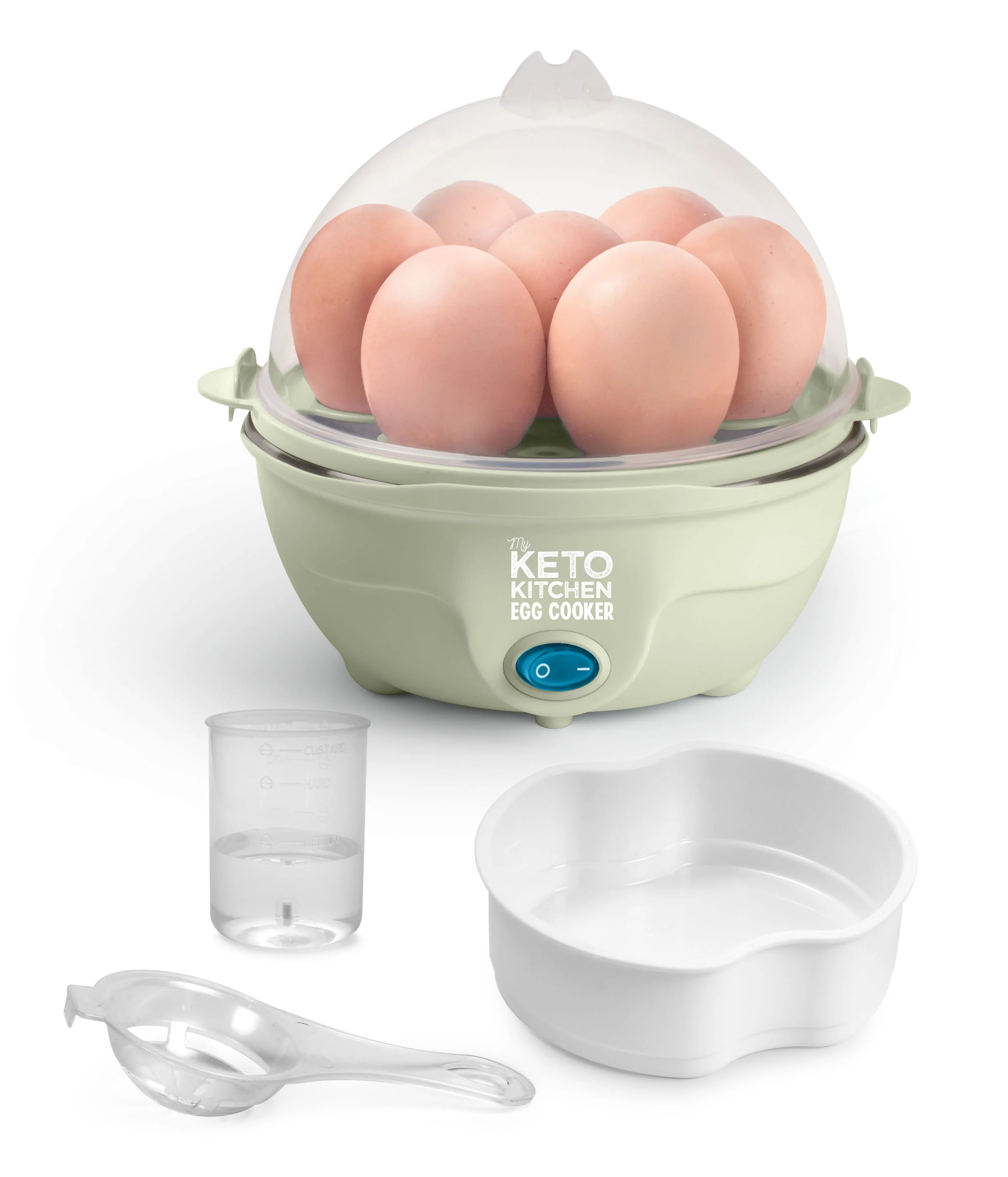 My Keto Kitchen Electric 7-Egg Cooker, Sage - Inhomebuy