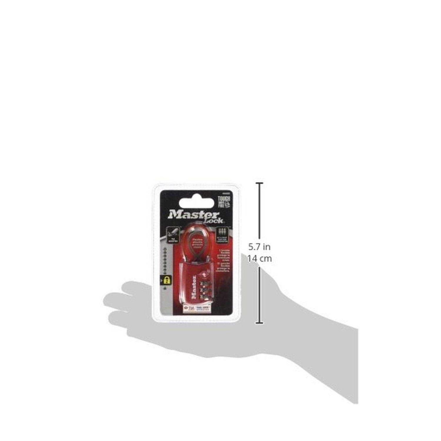 Master Lock TSA Accepted Combination Padlock 4696T - Inhomebuy