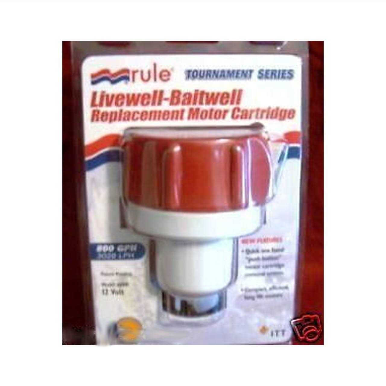 Rule 45DR 500 GPH Replacement Motor Cartridge Tournament Series Pumps - Inhomebuy