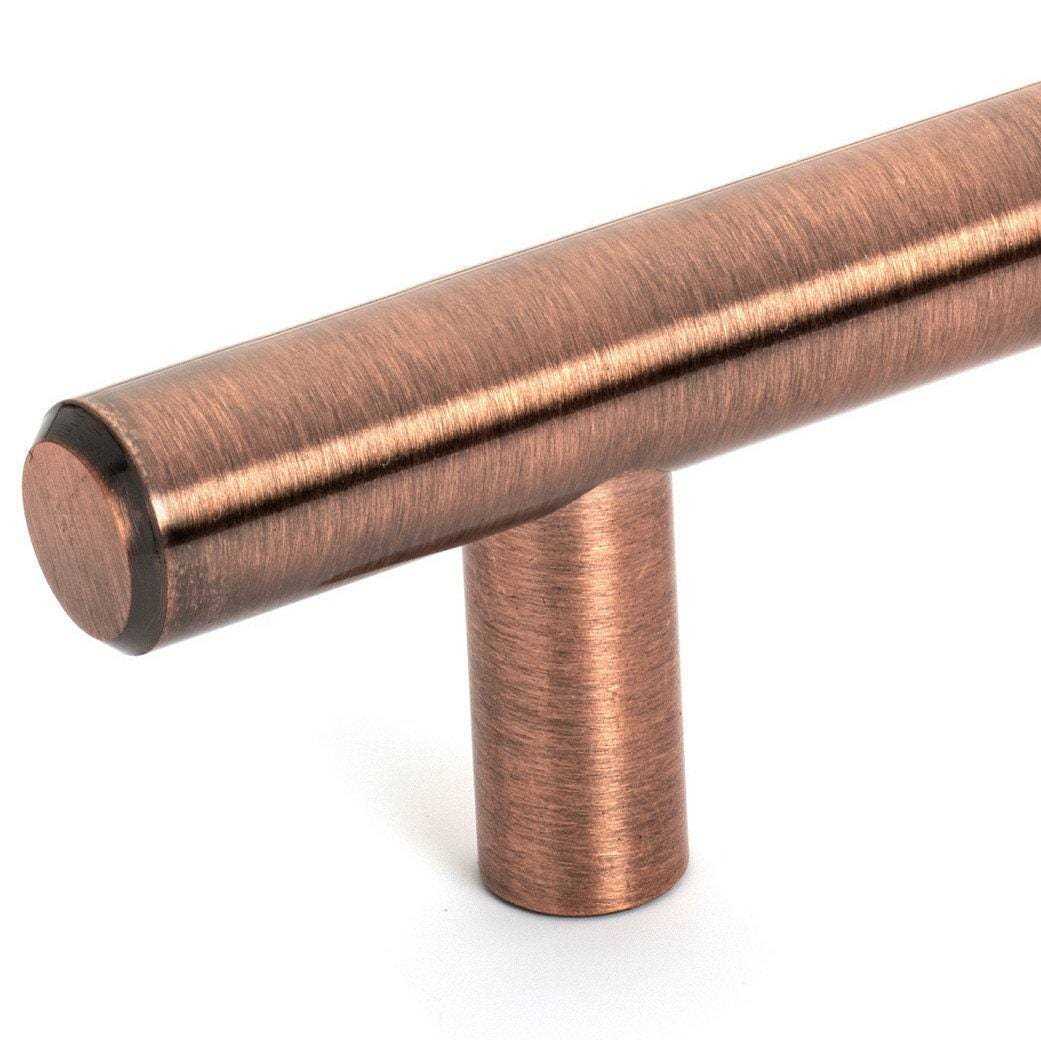 Diversa Antique Copper Euro Style Cabinet Bar Pull - Inhomebuy