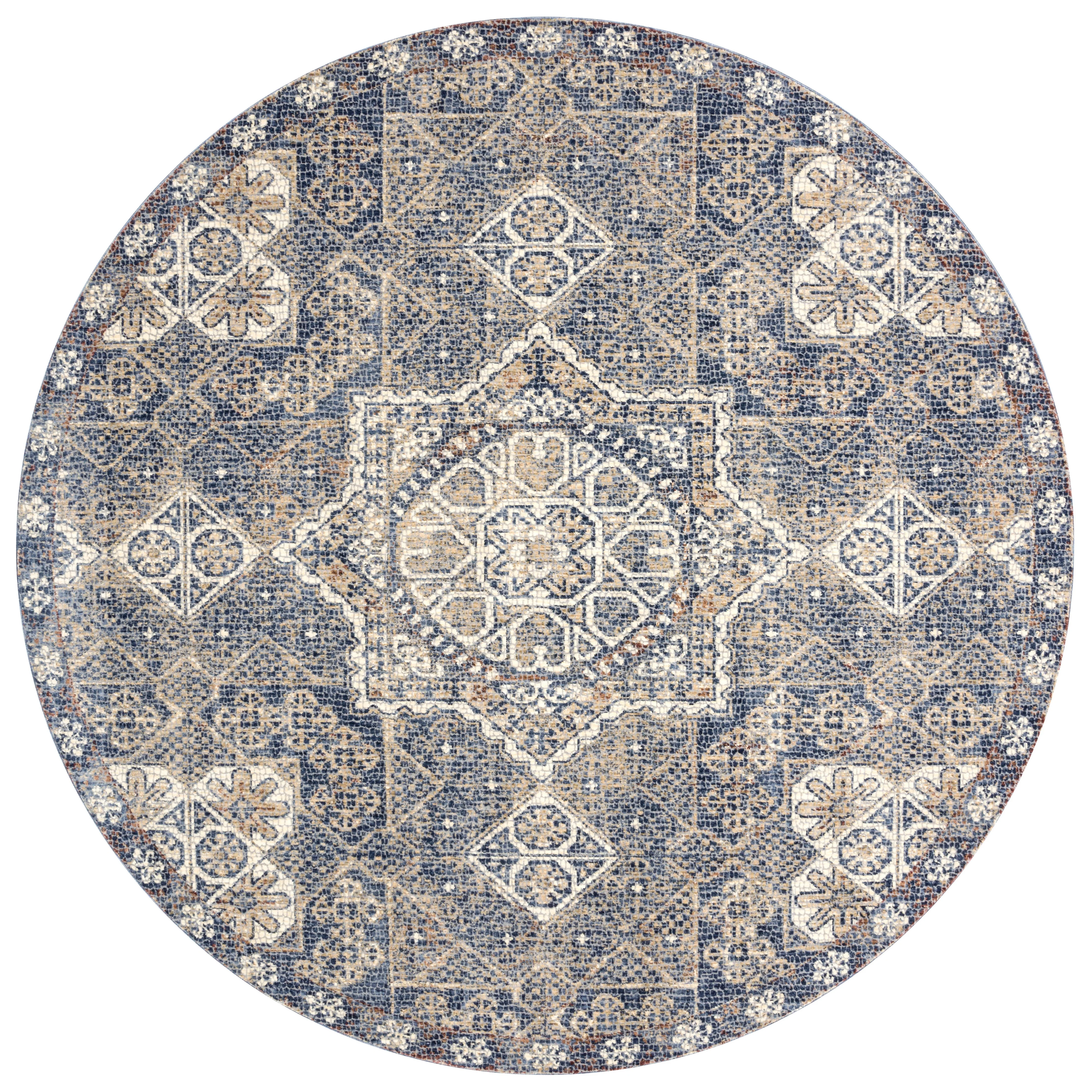 Loloi Rugs Porcia Collection Rug in Blue, Blue - 7'10