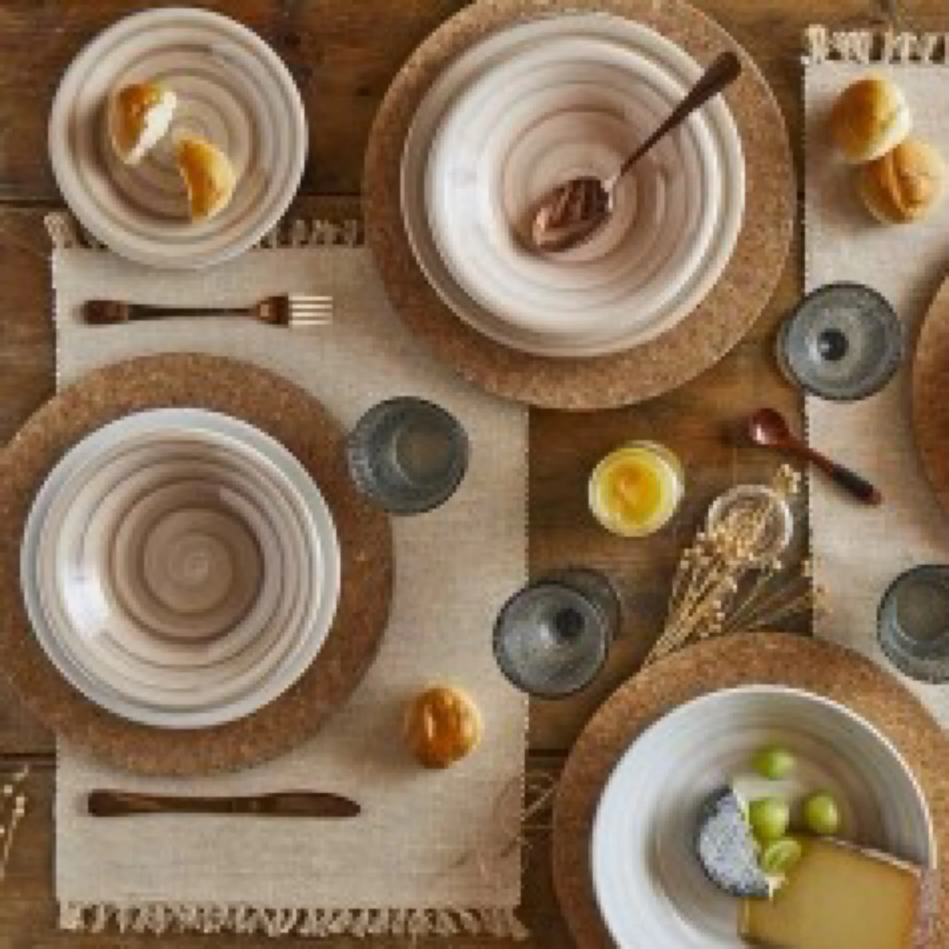 Table Set 18pcs Sabrina Cipria - Inhomebuy