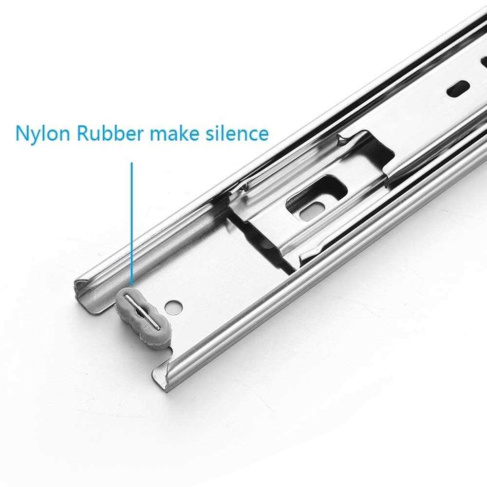 Deshitong 5 pairs full extension drawer slides mount ball bearing sliding - Inhomebuy
