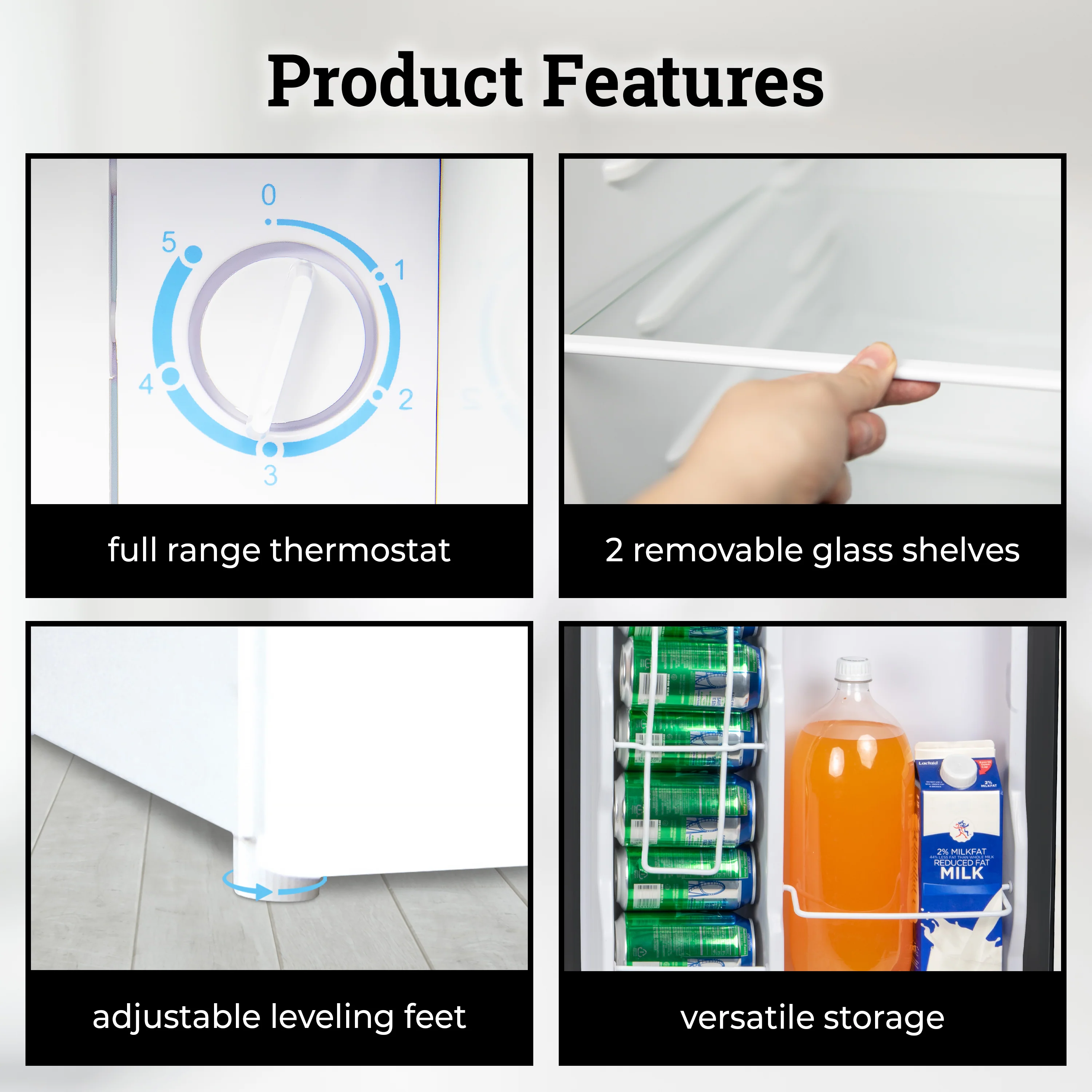 Igloo 2.6 Cu. Ft. Refrigerator w/ Freezer, White - Inhomebuy