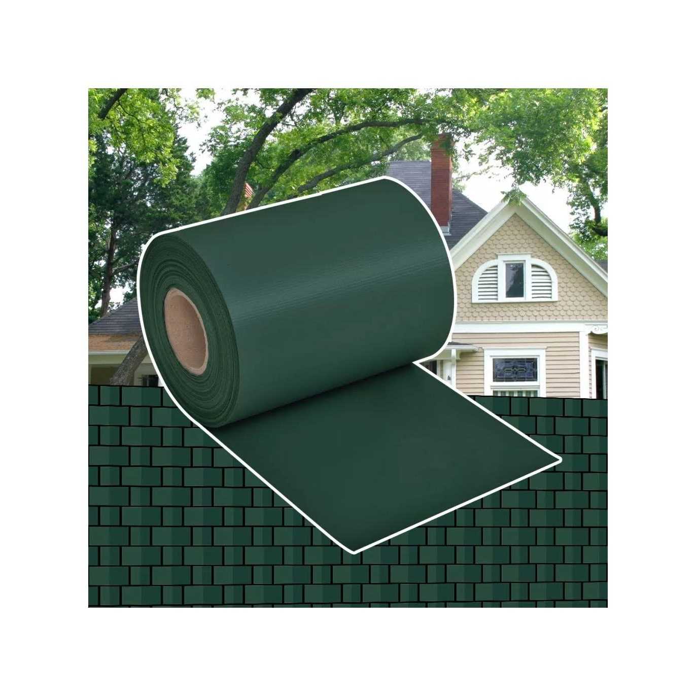 vidaXL Garden Privacy Screen PVC 229.7’x0.6′ Gray - Inhomebuy