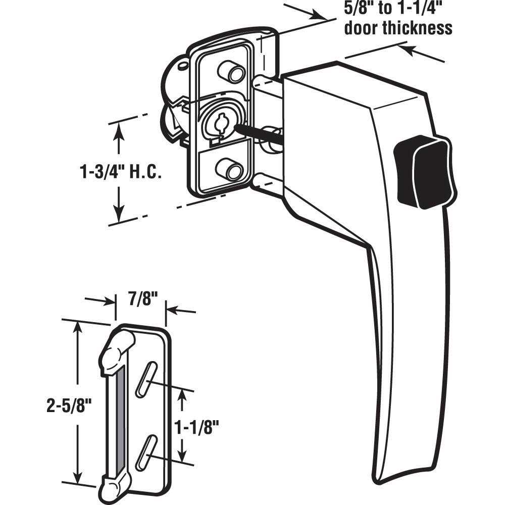 Prime-Line Push Button Screen or Storm Door Latch - Inhomebuy