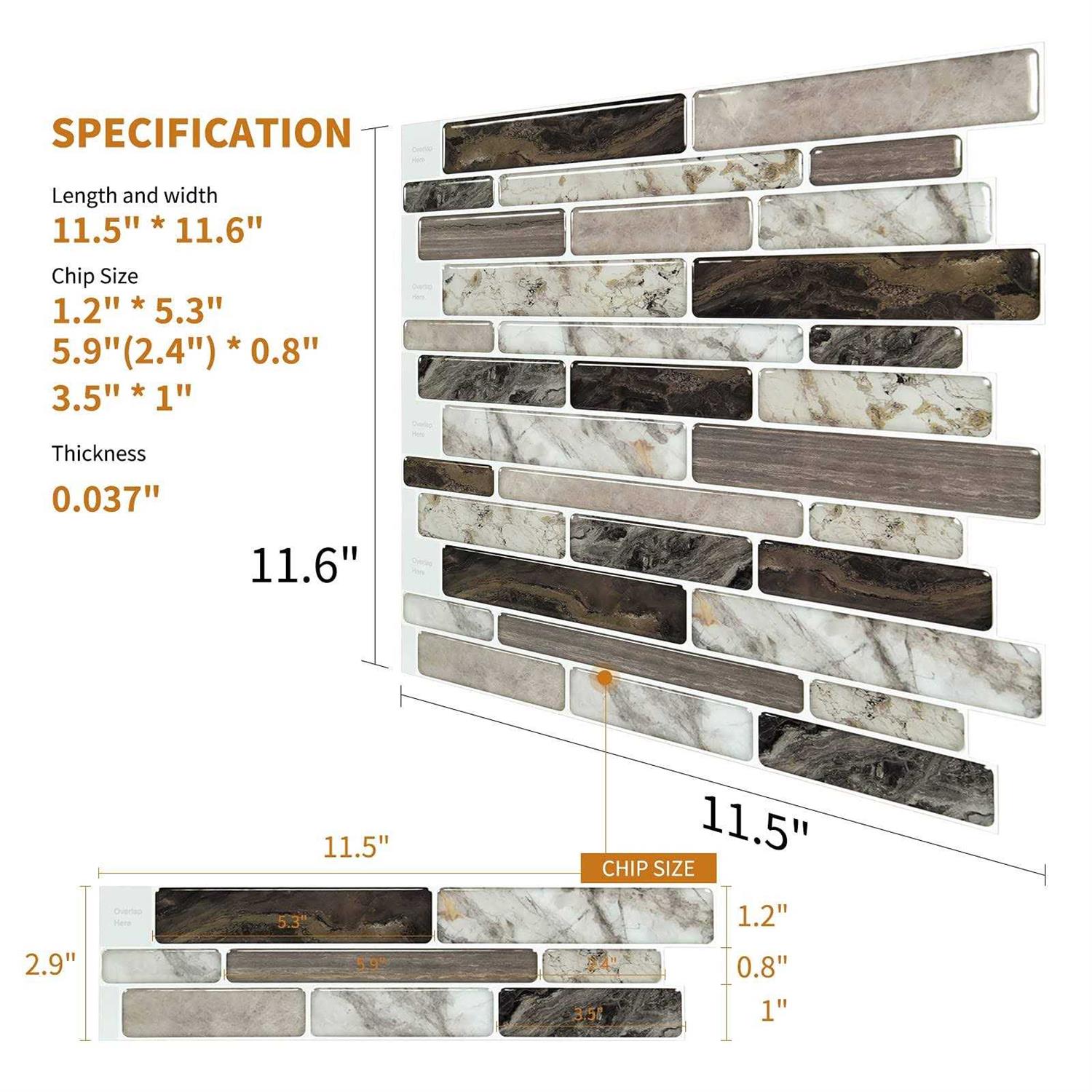 Wowstar 10 Ft Peel and Stick Trim, Molding Trim for Walls, Edges, Borders, Window Frames, Backsplash Tiles, Flexible and Self A - Inhomebuy