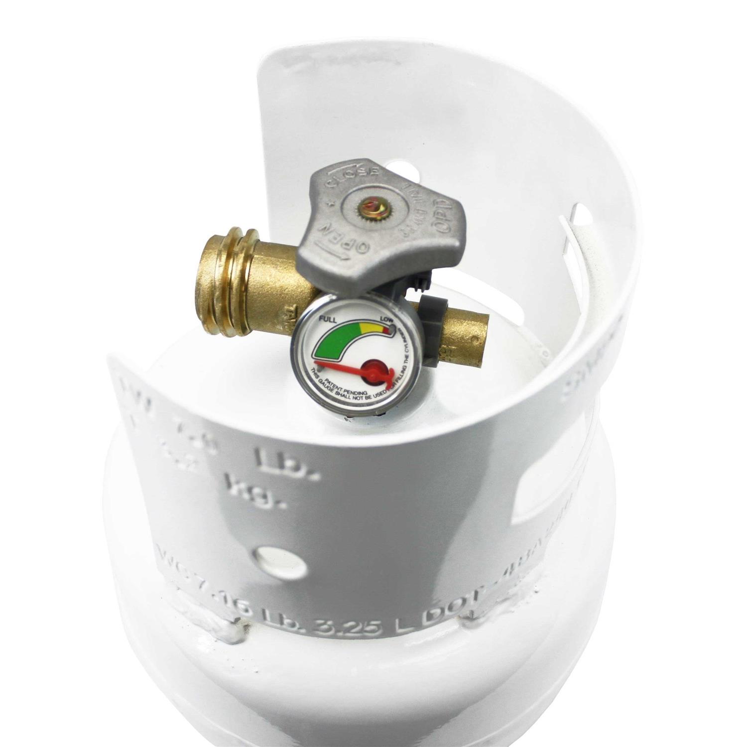 Flame King 33.5lb Steel Propane Tank Forklift Cylinder with Gauge - Inhomebuy