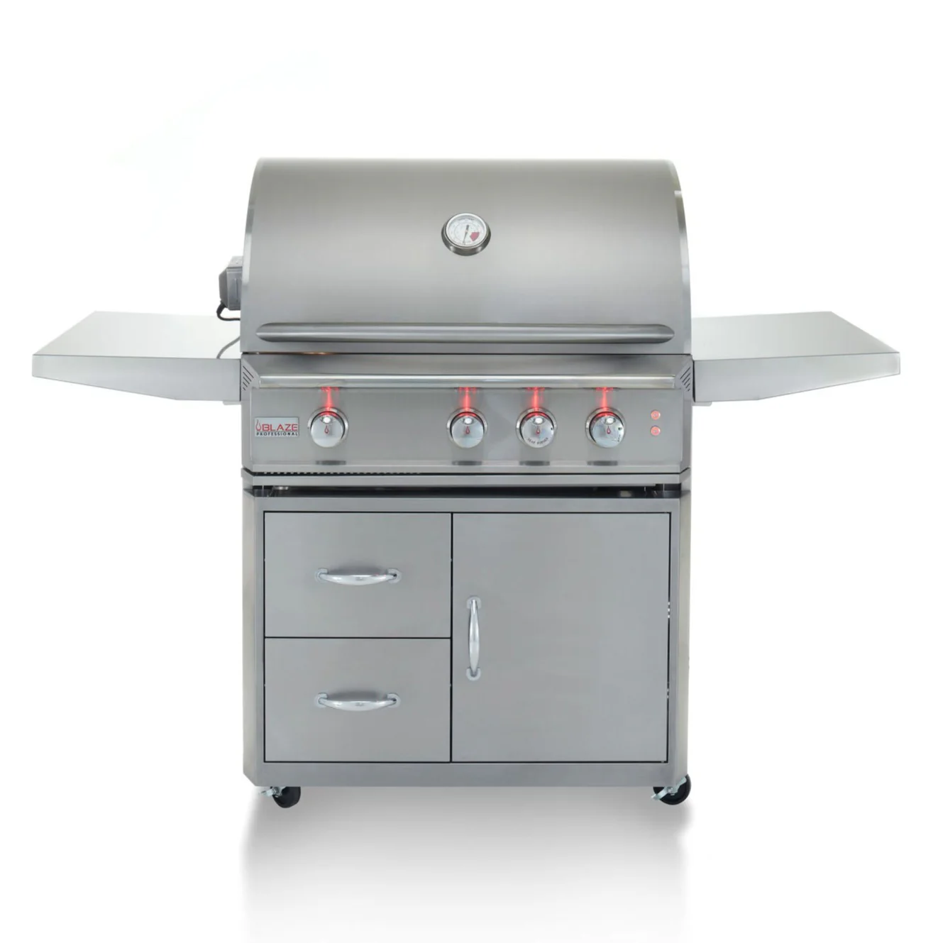 Blaze Professional 34 in., 3 Burner Built-In Propane Gas Grill with Grill Cart, AP-BLZ-3PRO-LP - Inhomebuy