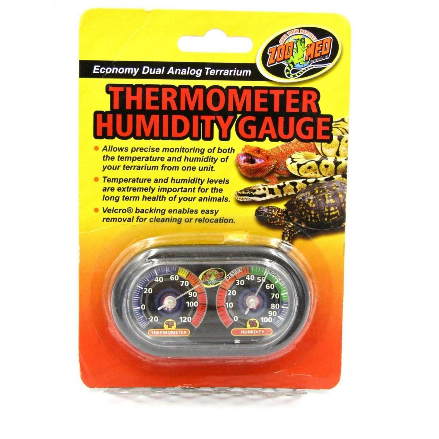 Zoo Med Digital Thermometer Humidity Gauge - Inhomebuy