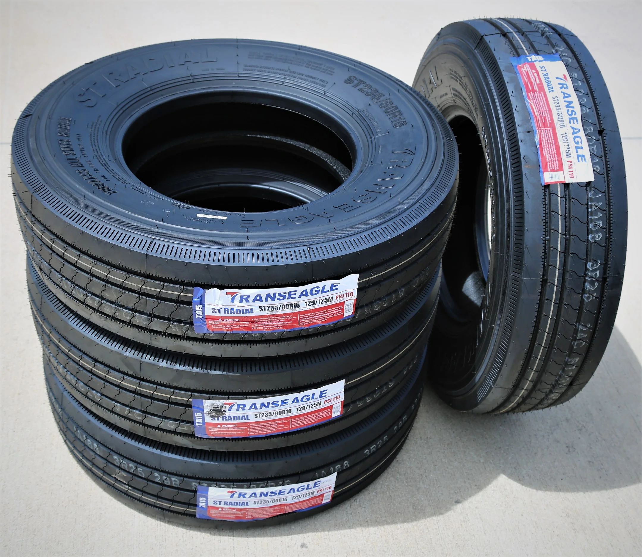 Transeagle All Steel ST Radial ST 235/80R16 Load G (14 Ply) Trailer Tire - Inhomebuy