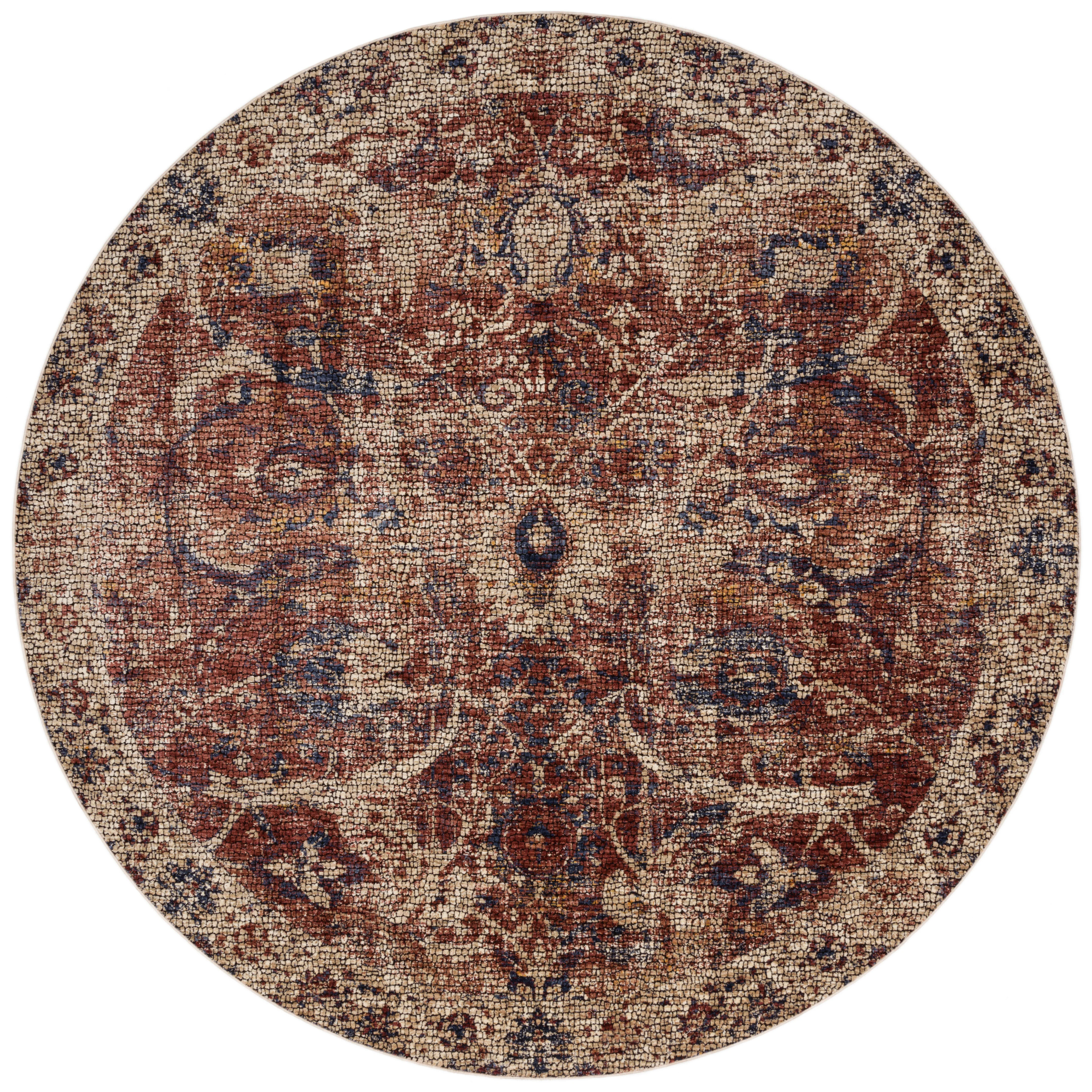 Loloi Rugs Porcia Collection Rug in Red, Beige - 9'6