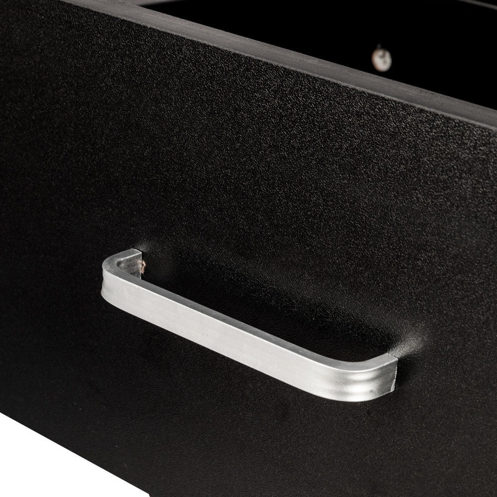 Zimtown Set of 2 Nightstand End Beside Table 1 Drawer Storage Organizer Room Furniture,Black - Inhomebuy