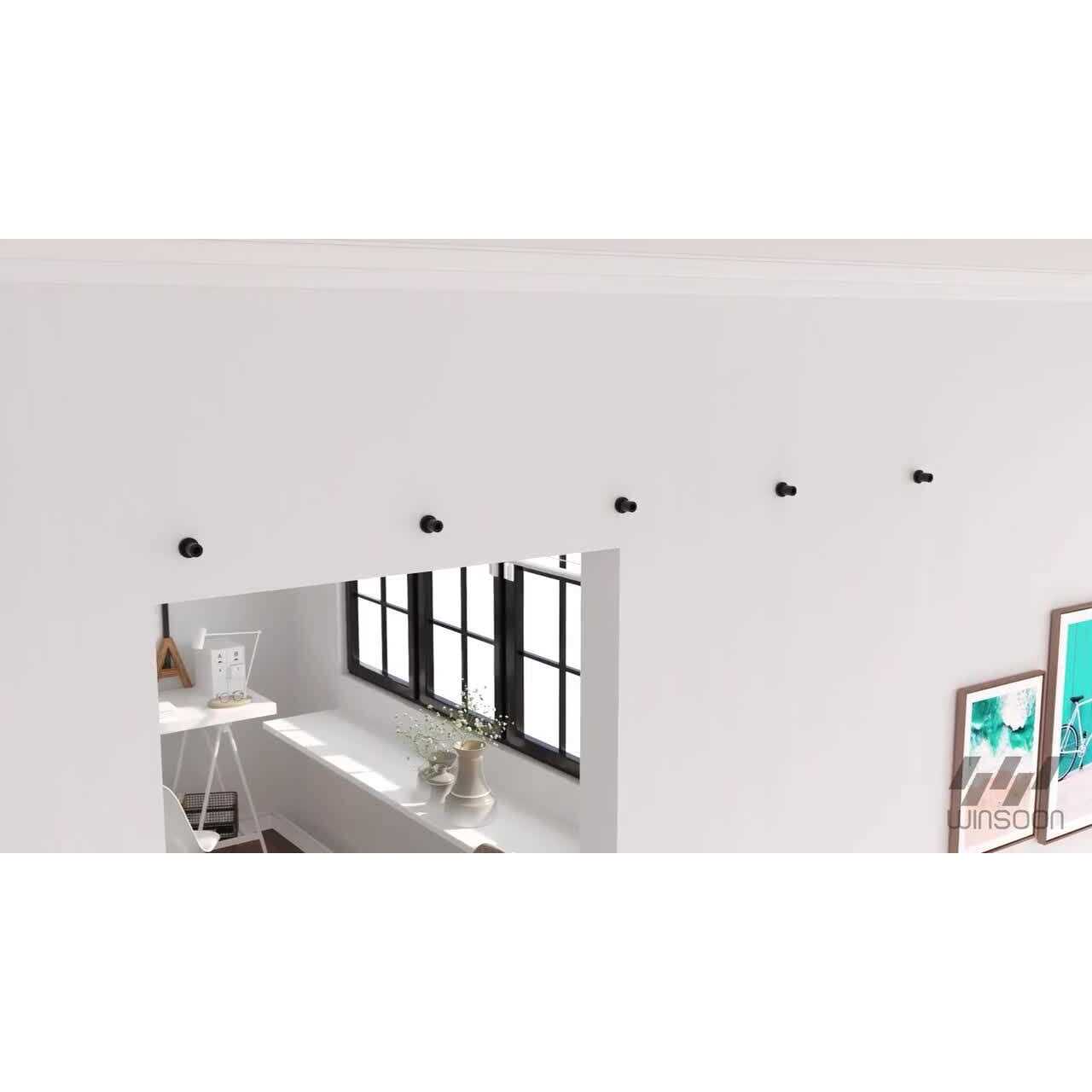 WINSOON Sliding Barn Door Hardware Kit Track for Double Doors - Inhomebuy