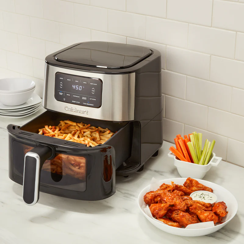 Cuisinart Air Fryer: 6-Quart (5.7 L), 1800W, digital display w/ 5 air-fry presets | AIR-200C - Inhomebuy