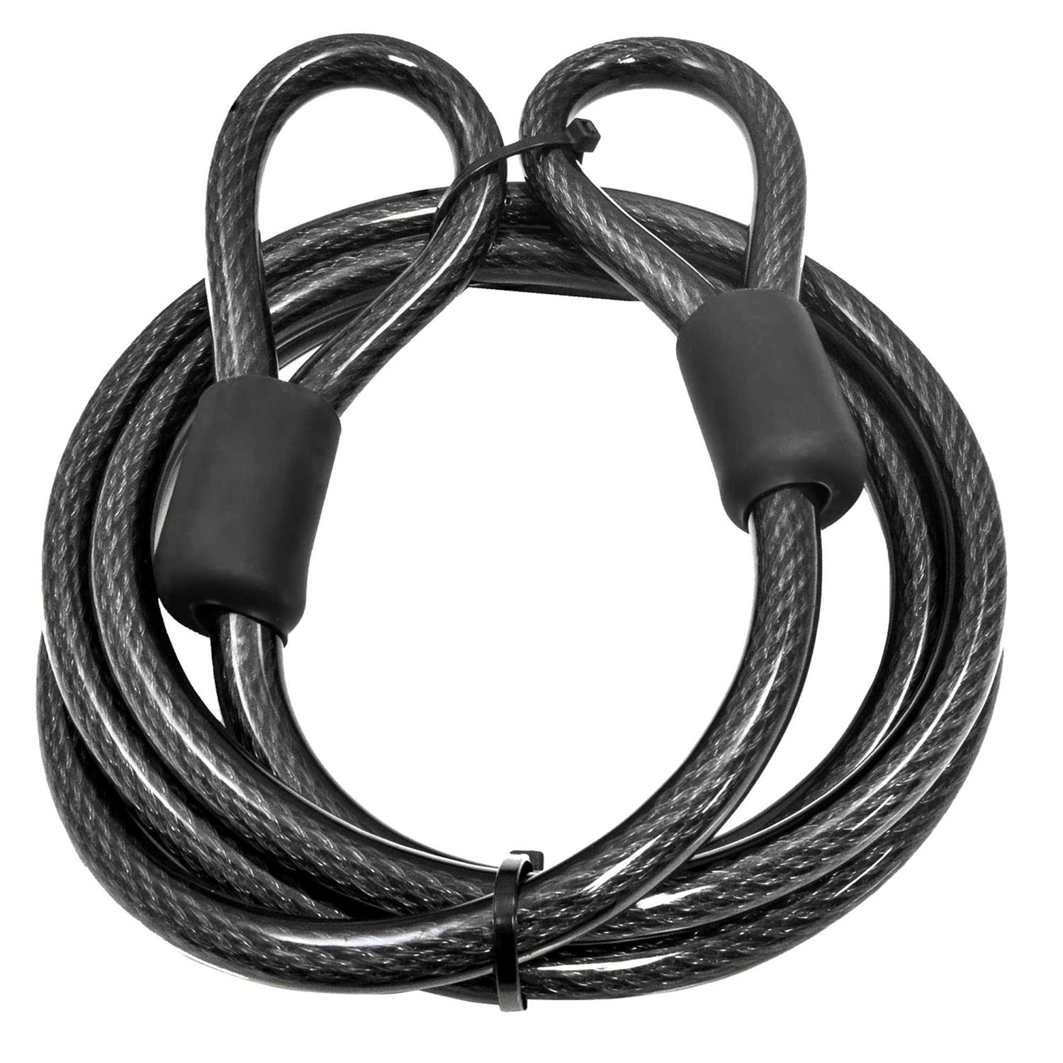 Lumintrail 12mm Heavy-Duty Security Cable Vinyl Coated Braided Steel with Sealed Looped Ends - Inhomebuy