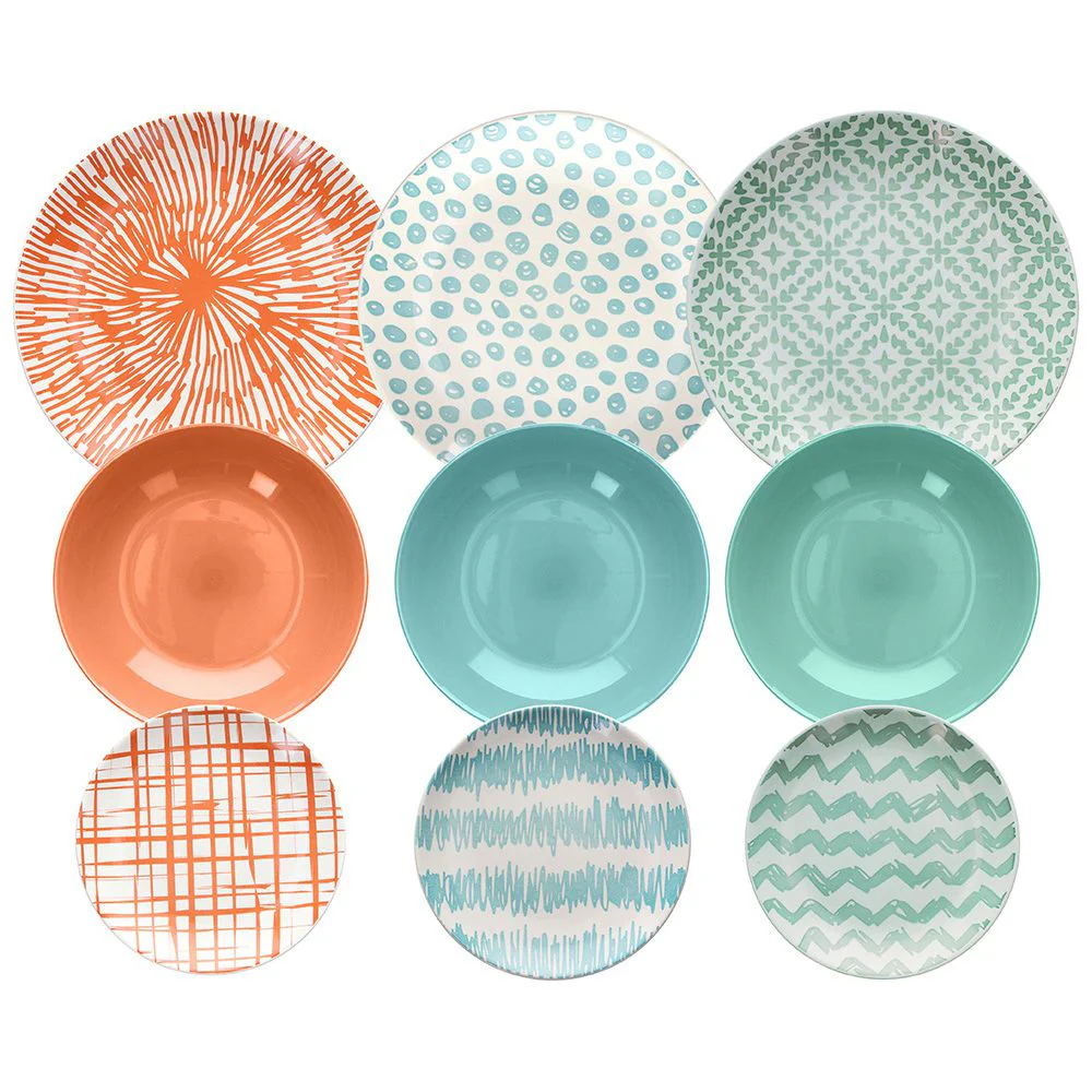 Louise Agua Dinner Set 18 pcs - Inhomebuy