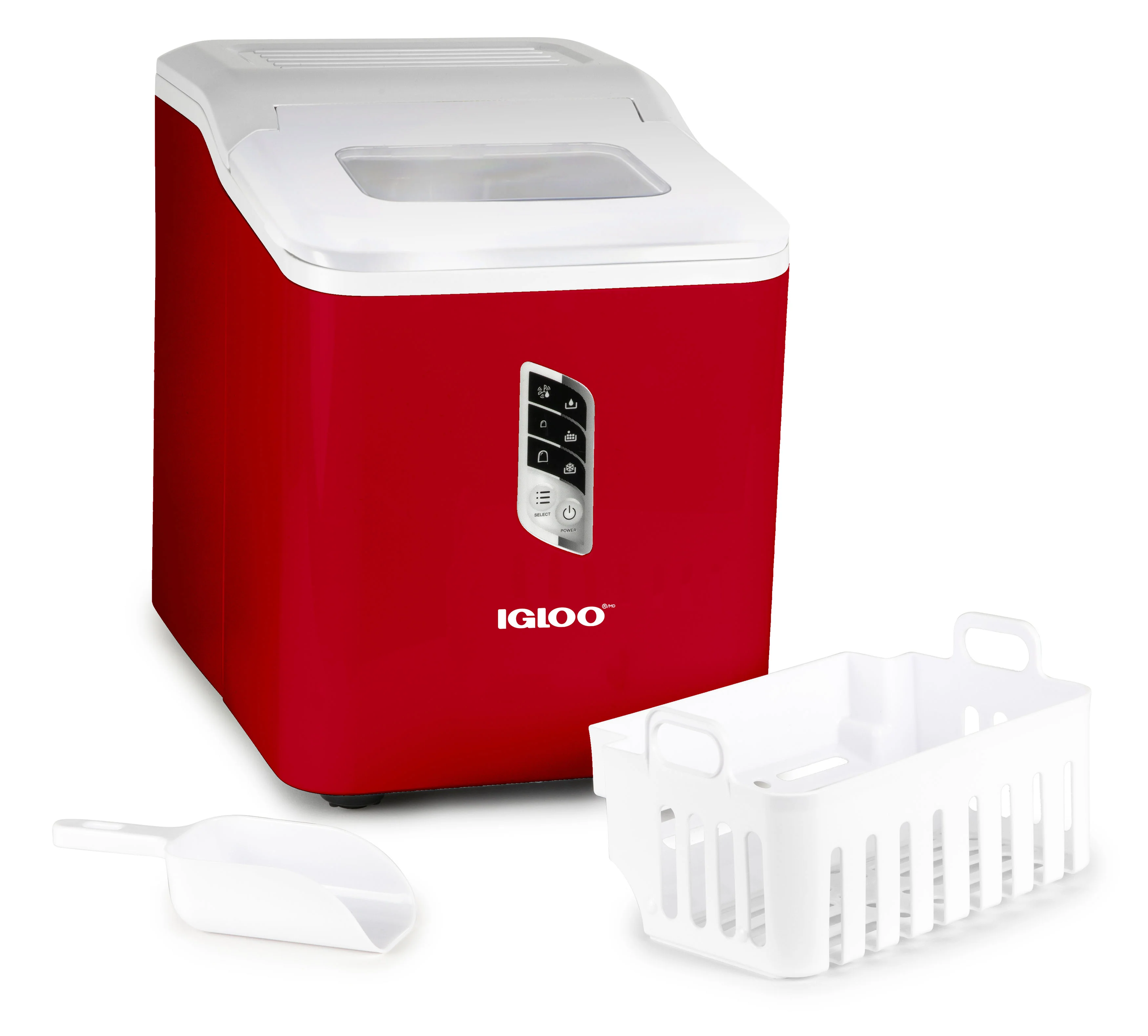 Igloo Automatic Self-Cleaning 26-Pound Ice Maker, Red - Inhomebuy