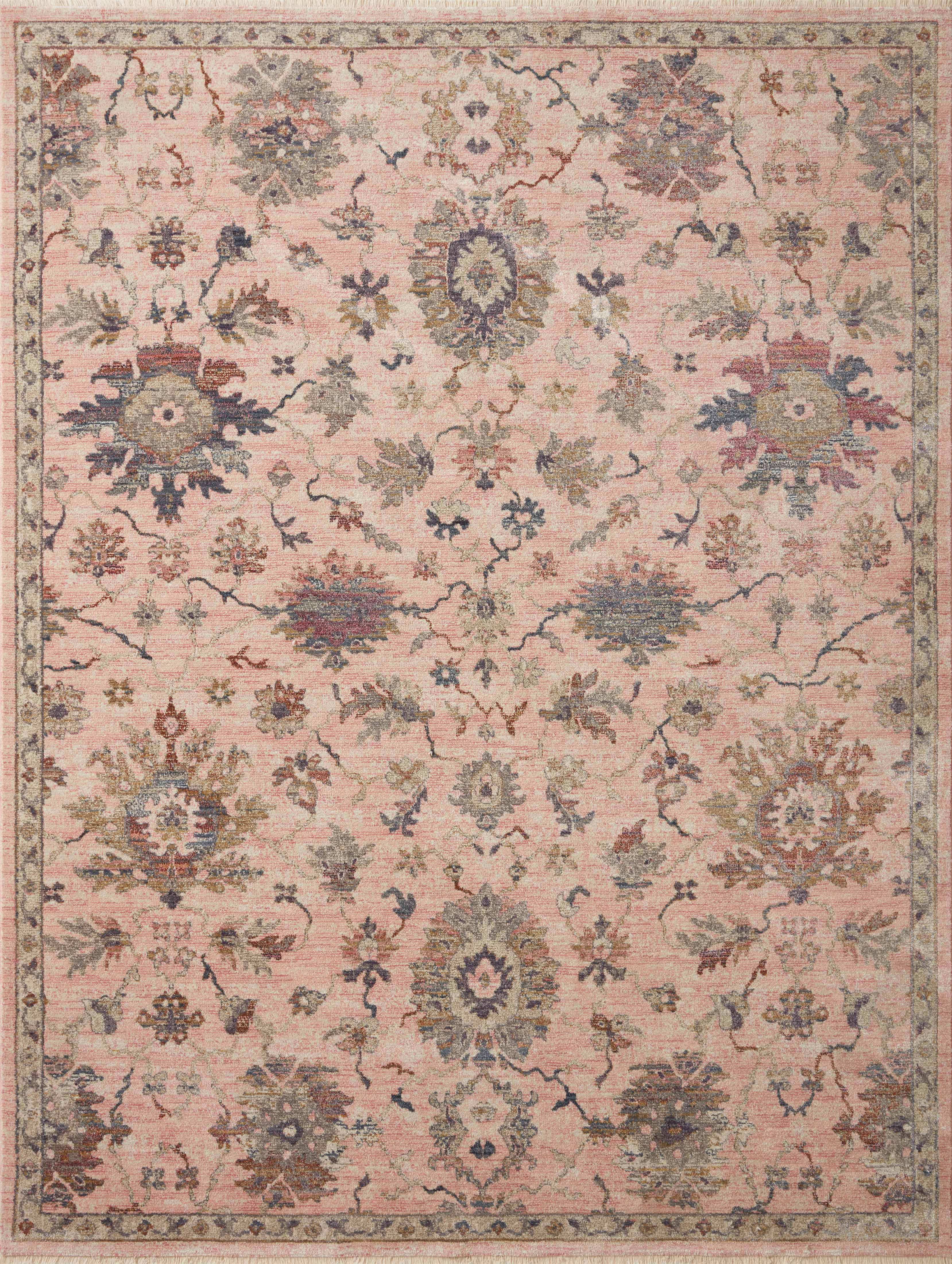 Loloi Rugs Giada Collection Rug in Blush, Multi - 9'0