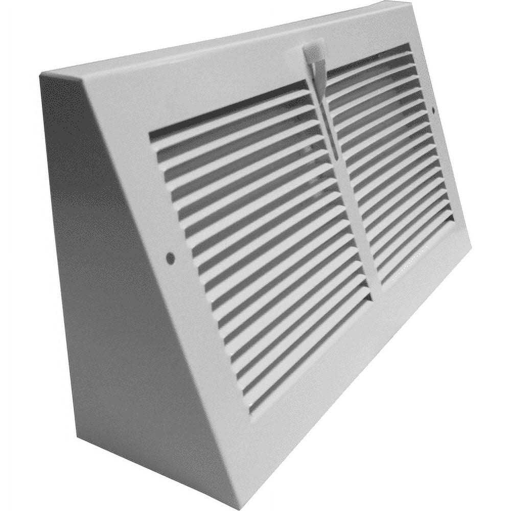 White Triangular Baseboard Register - Inhomebuy