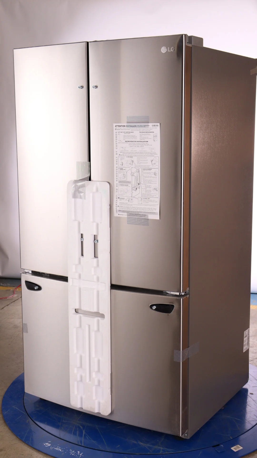LG 36 in. 29 cu. ft. Smudge-Resistant Stainless Steel French Door Refrigerator - LRFCS29D6S - Inhomebuy