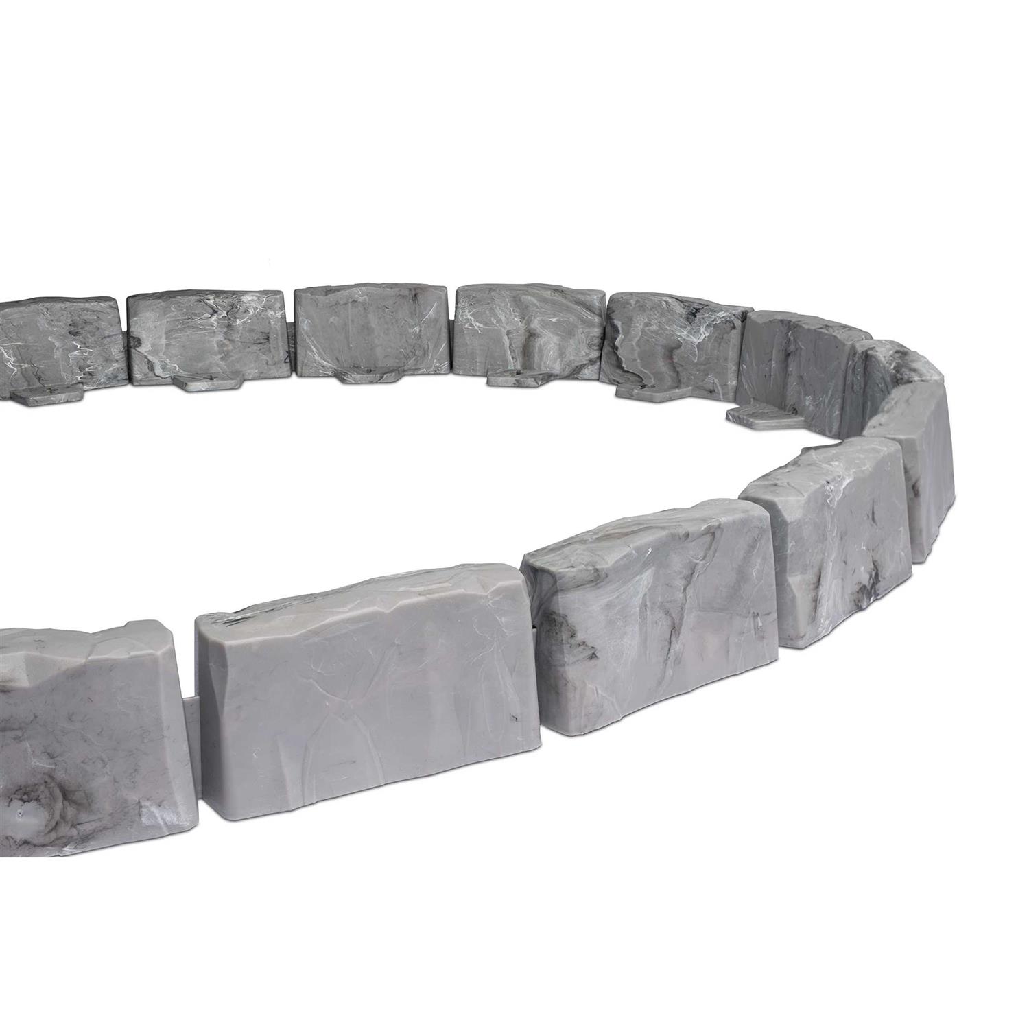 EasyFlex No-Dig Landscape Edging with Anchoring Spikes - Inhomebuy