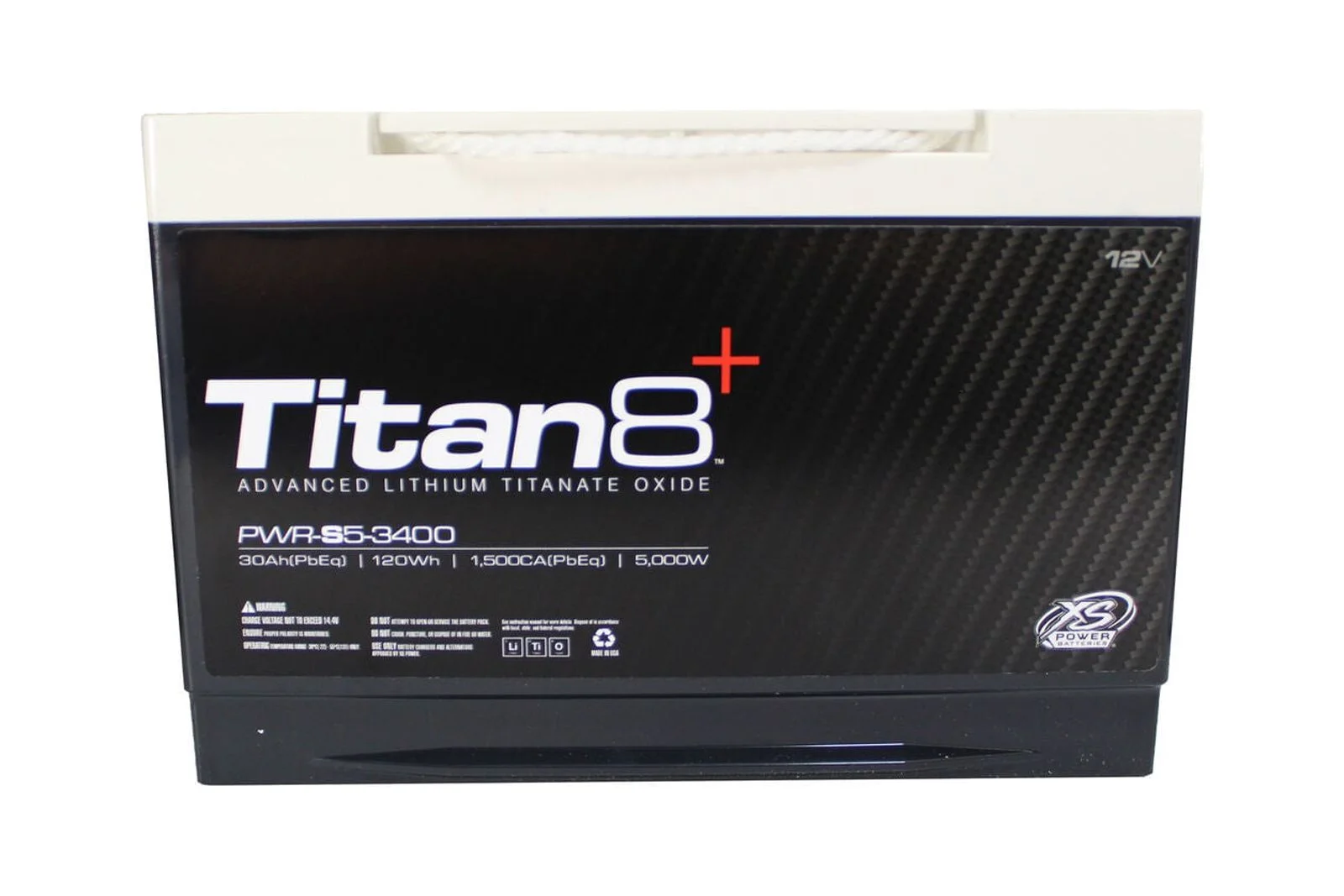 XS Power Titan8 PWR-S5-3400 12v Lithium Titanate Battery UNDERHOOD SAFE - Inhomebuy