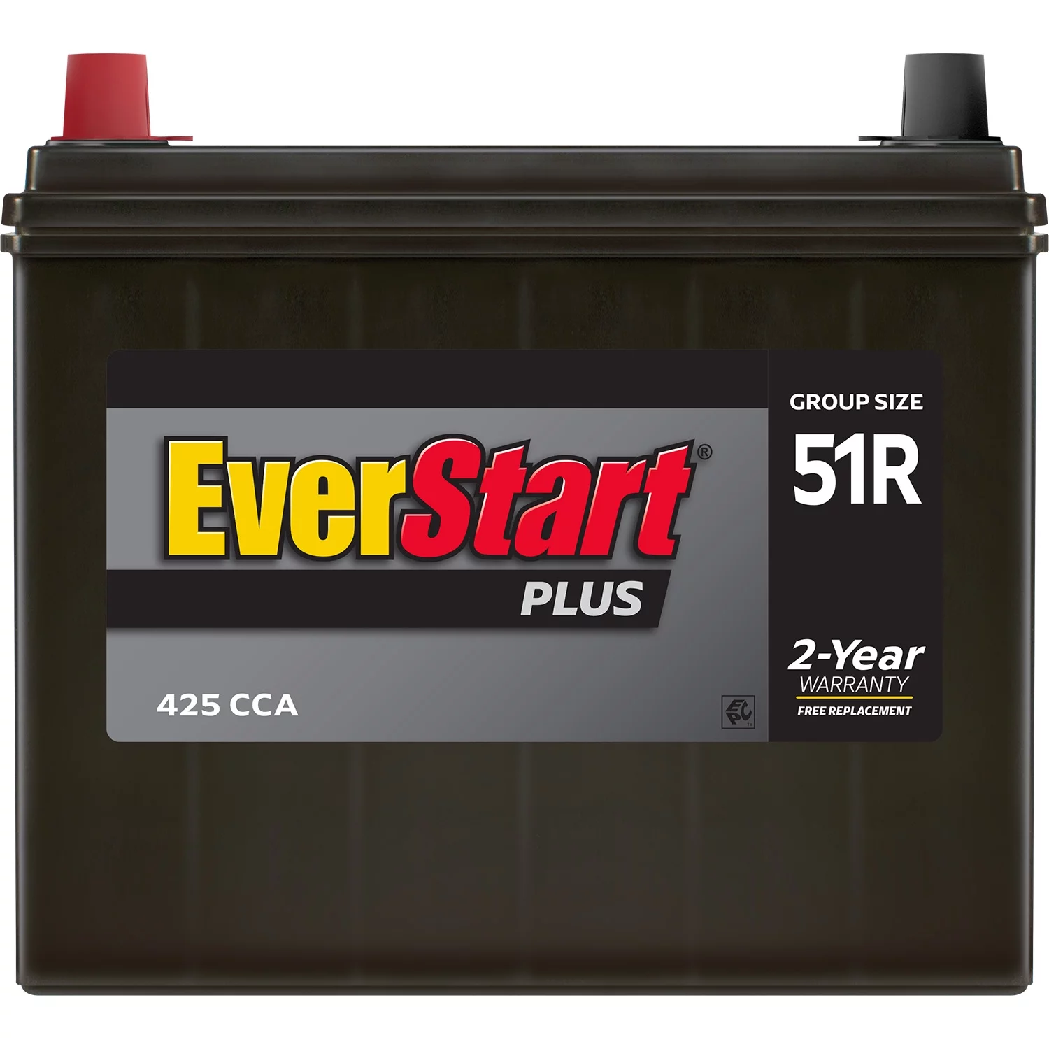 EverStart Plus Lead Acid Automotive Battery, Group Size 51R 12 Volt, 425 CCA - Inhomebuy