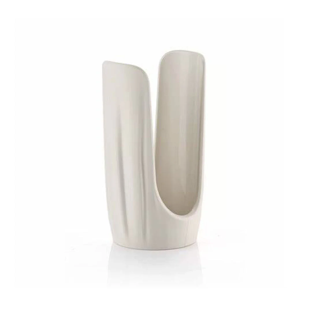 Stacked Cup Holder ''Tierra'' White Milk - Inhomebuy